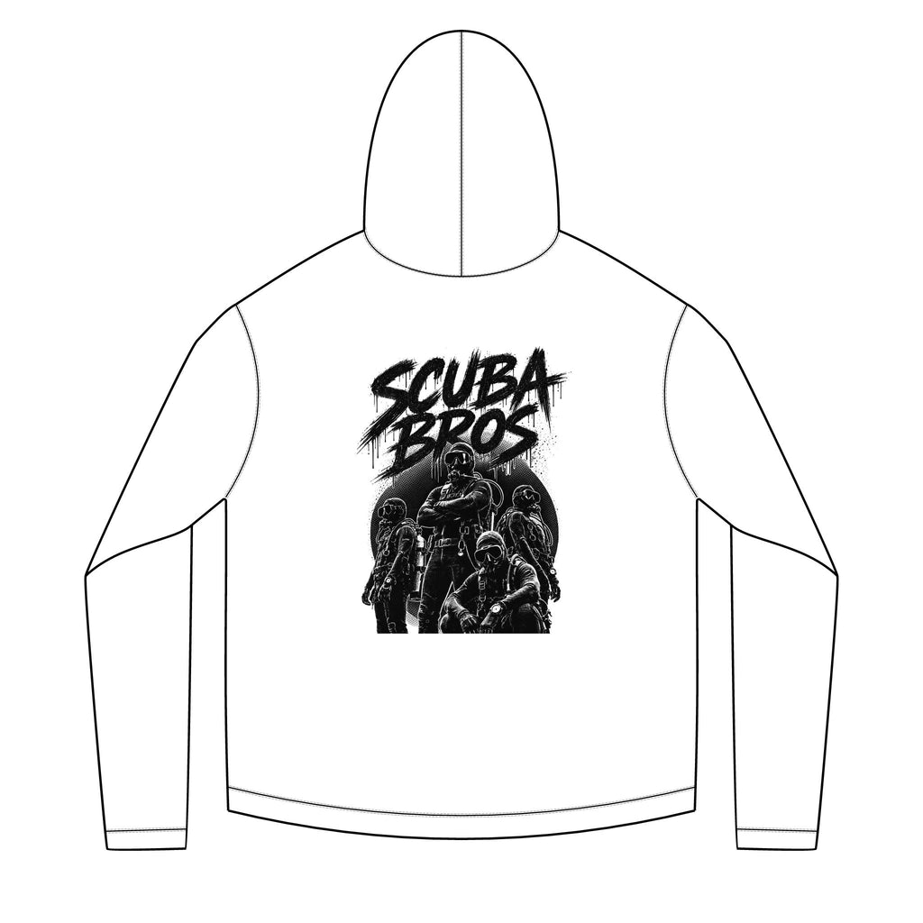 SCUBA BROS — Hooded Performance Tee / Dark Print