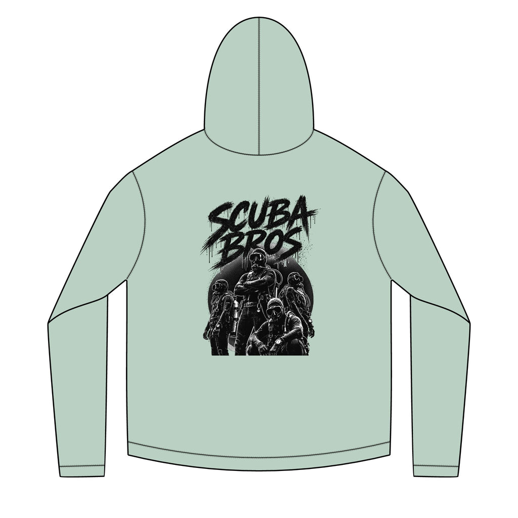 SCUBA BROS — Hooded Performance Tee / Dark Print