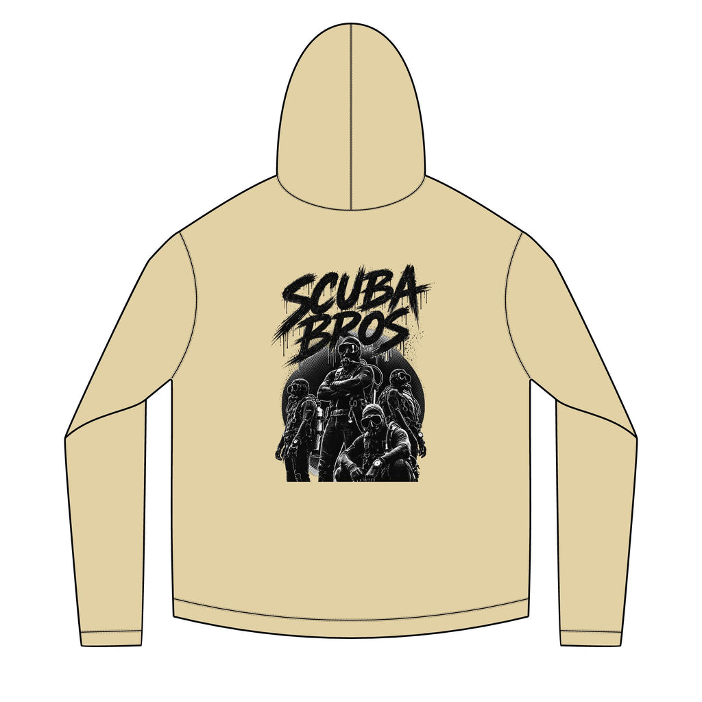 SCUBA BROS — Hooded Performance Tee / Dark Print