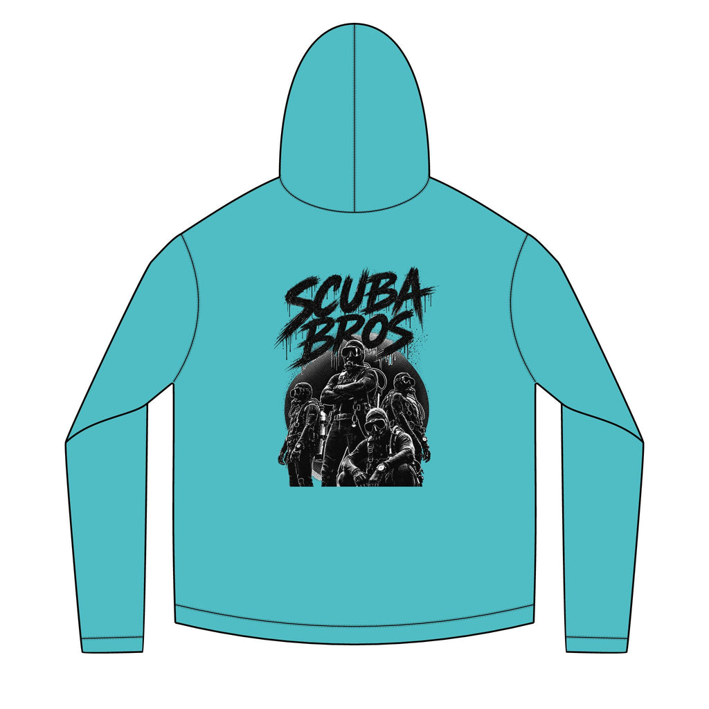 SCUBA BROS — Hooded Performance Tee / Dark Print