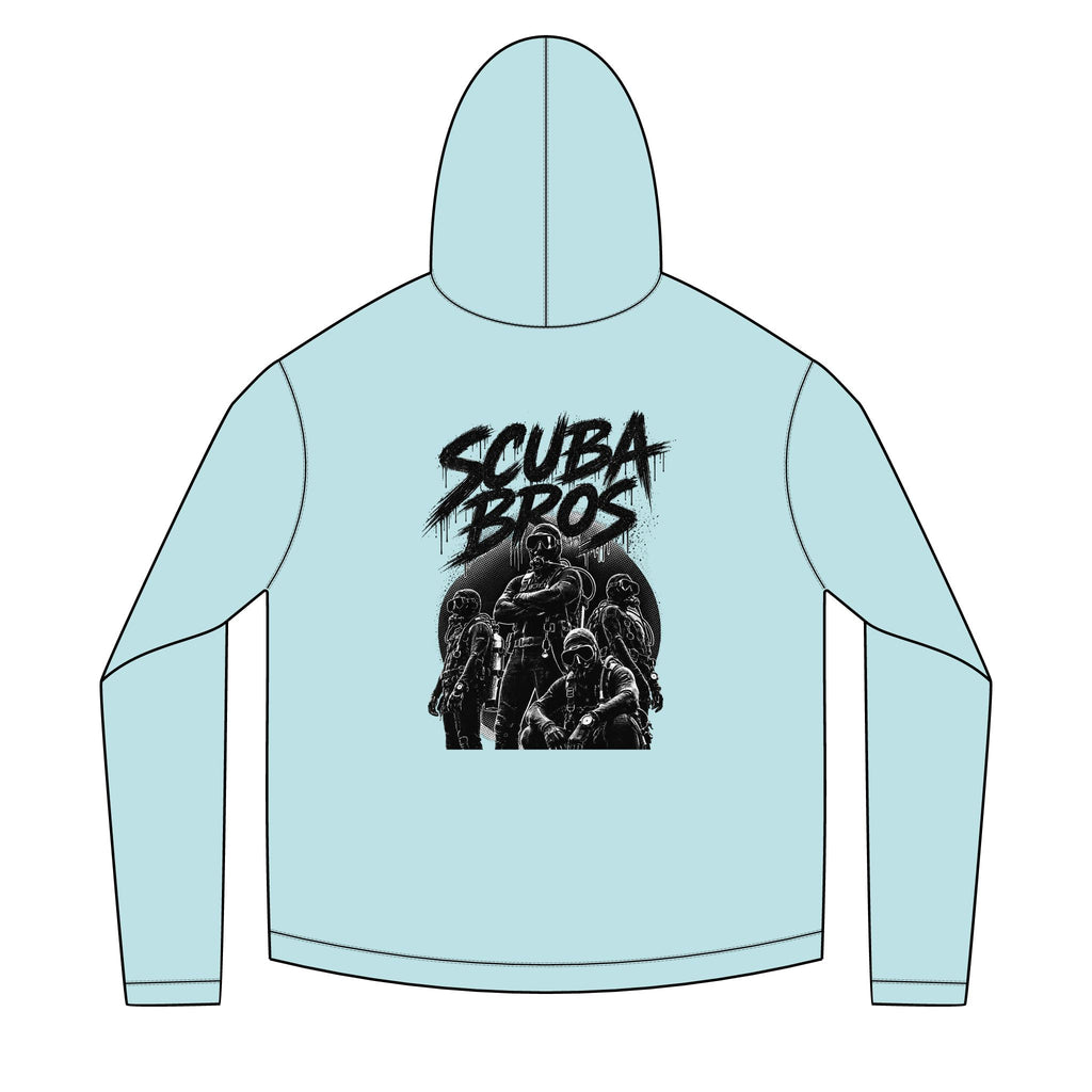SCUBA BROS — Hooded Performance Tee / Dark Print