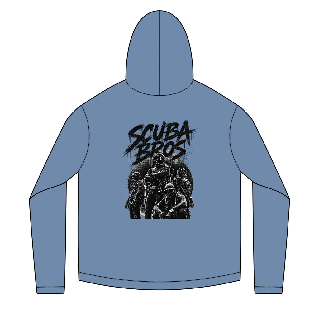 SCUBA BROS — Hooded Performance Tee / Dark Print