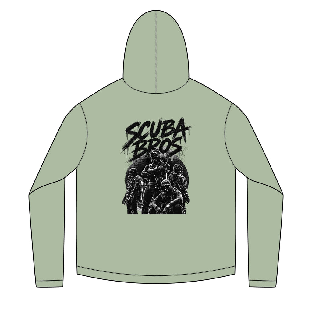 SCUBA BROS — Hooded Performance Tee / Dark Print