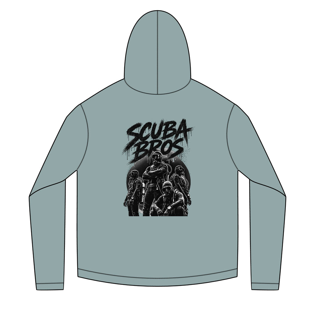 SCUBA BROS — Hooded Performance Tee / Dark Print