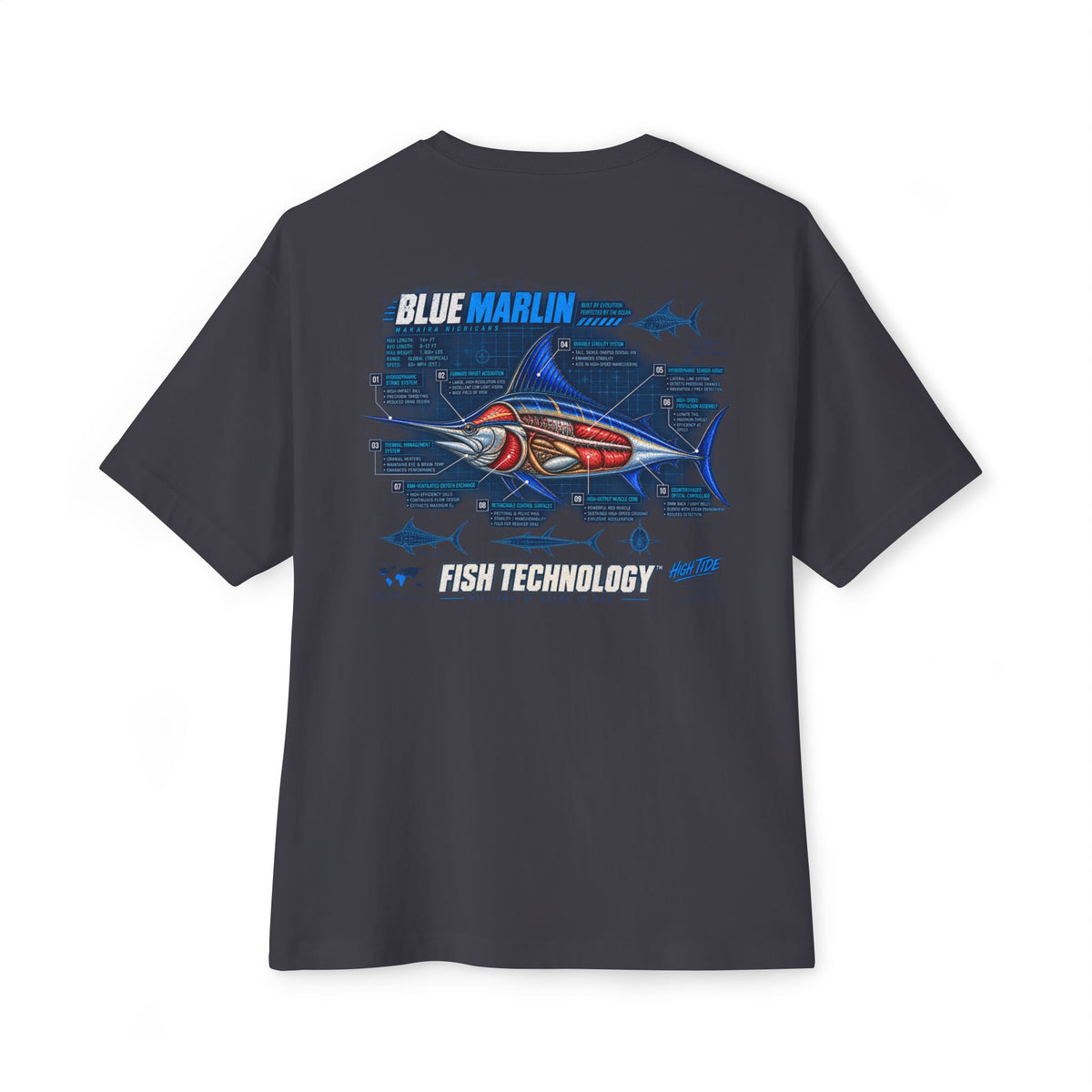 Blue Marlin Cutaway Tee