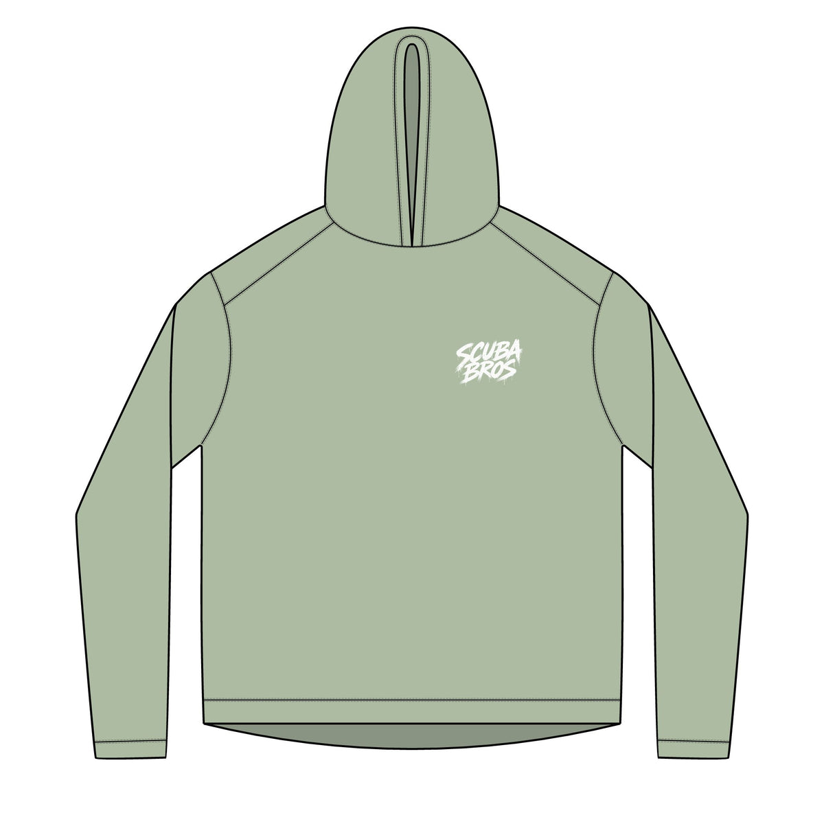 SCUBA BROS — Hooded Performance Tee / Light Print