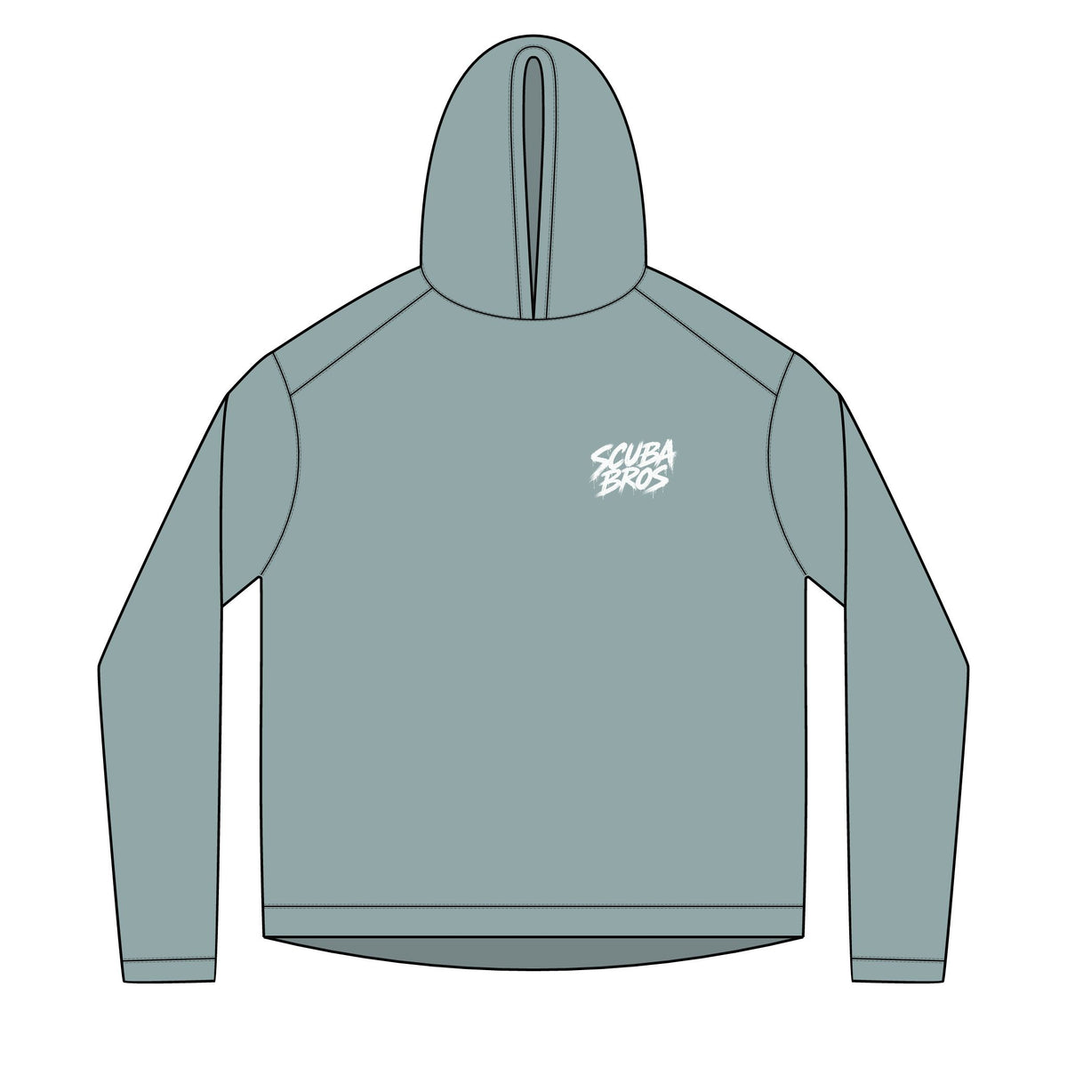 SCUBA BROS — Hooded Performance Tee / Light Print