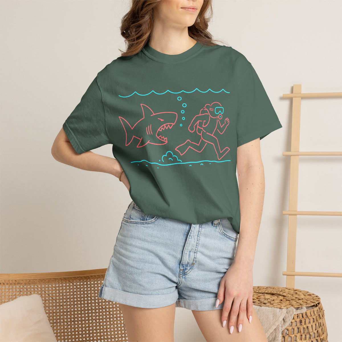Just Keep Swimming Performance Tee