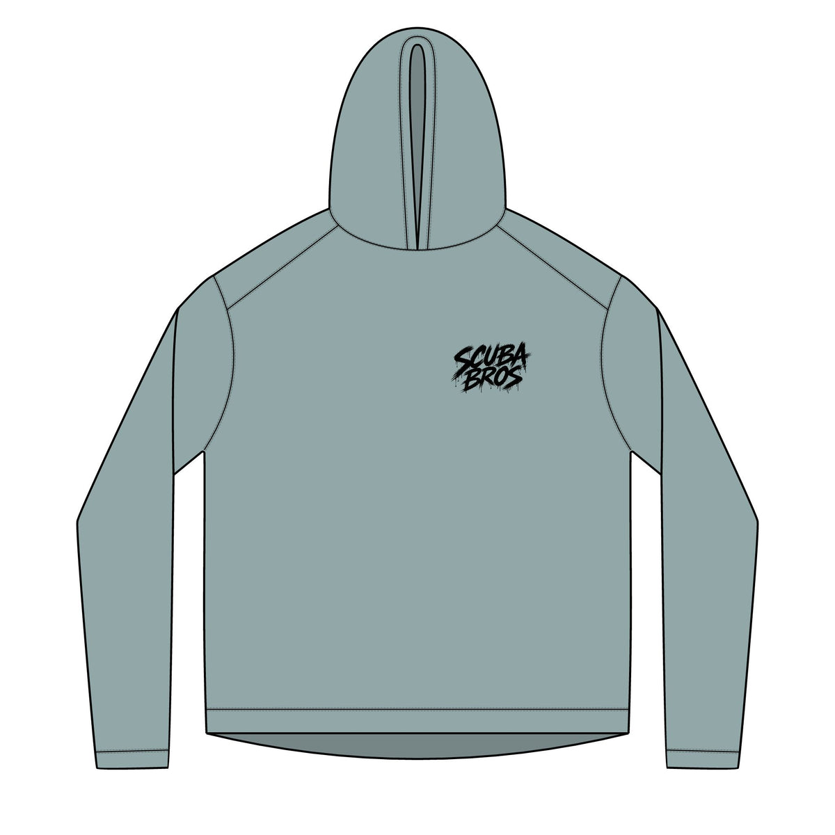 SCUBA BROS — Hooded Performance Tee / Dark Print