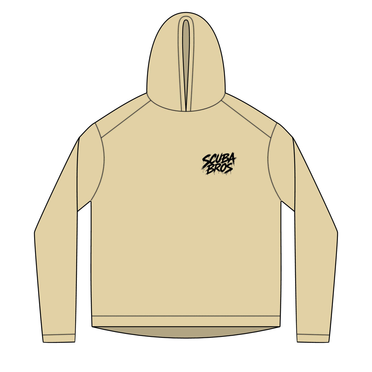 SCUBA BROS — Hooded Performance Tee / Dark Print