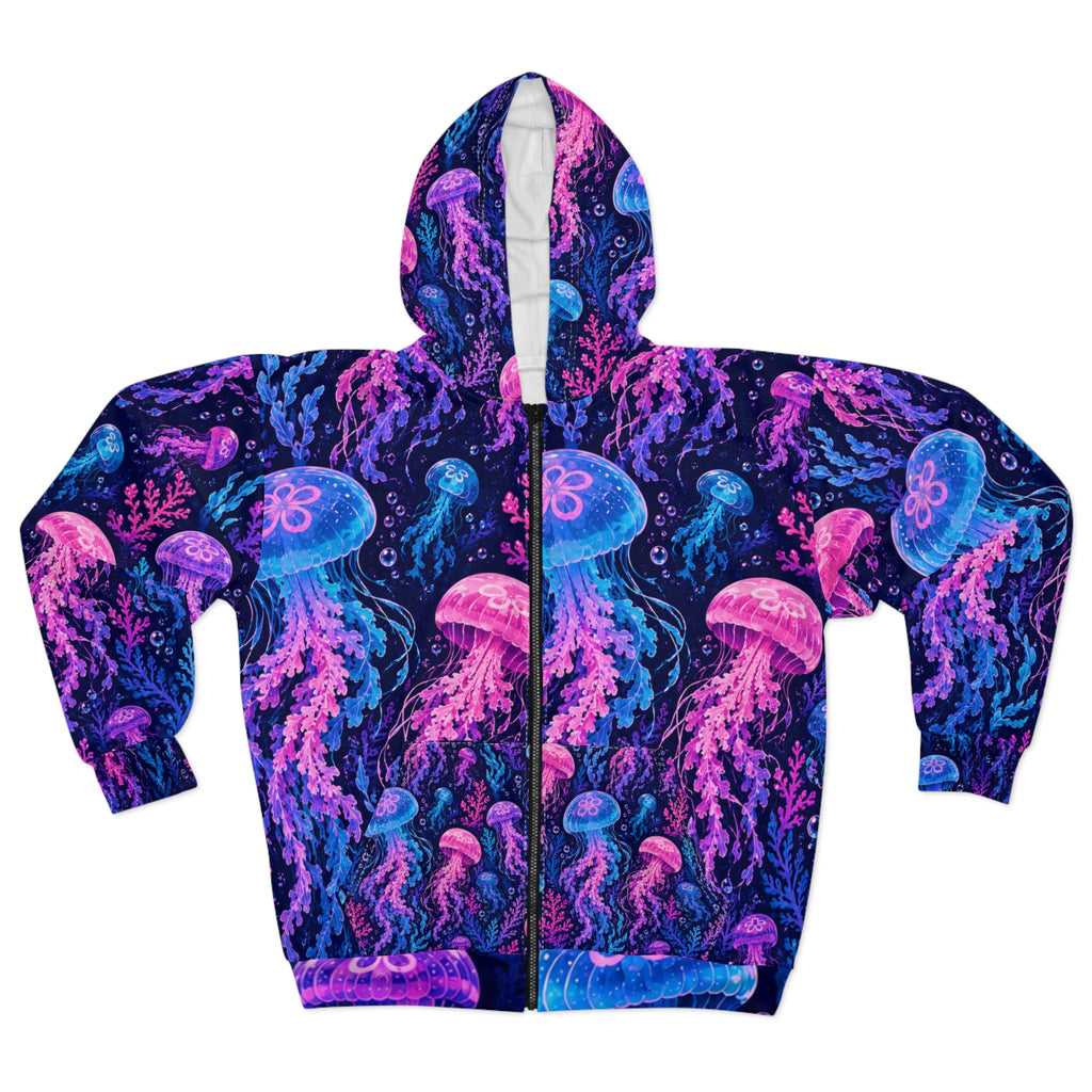SCUBA BROS/BADDIES — Electric Jellies™ Unisex Zip Hoodie