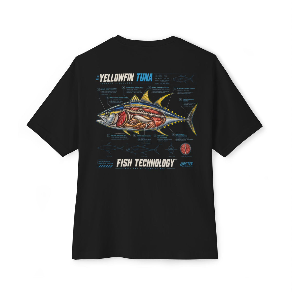 Yellowfin Tuna Cutaway Tee