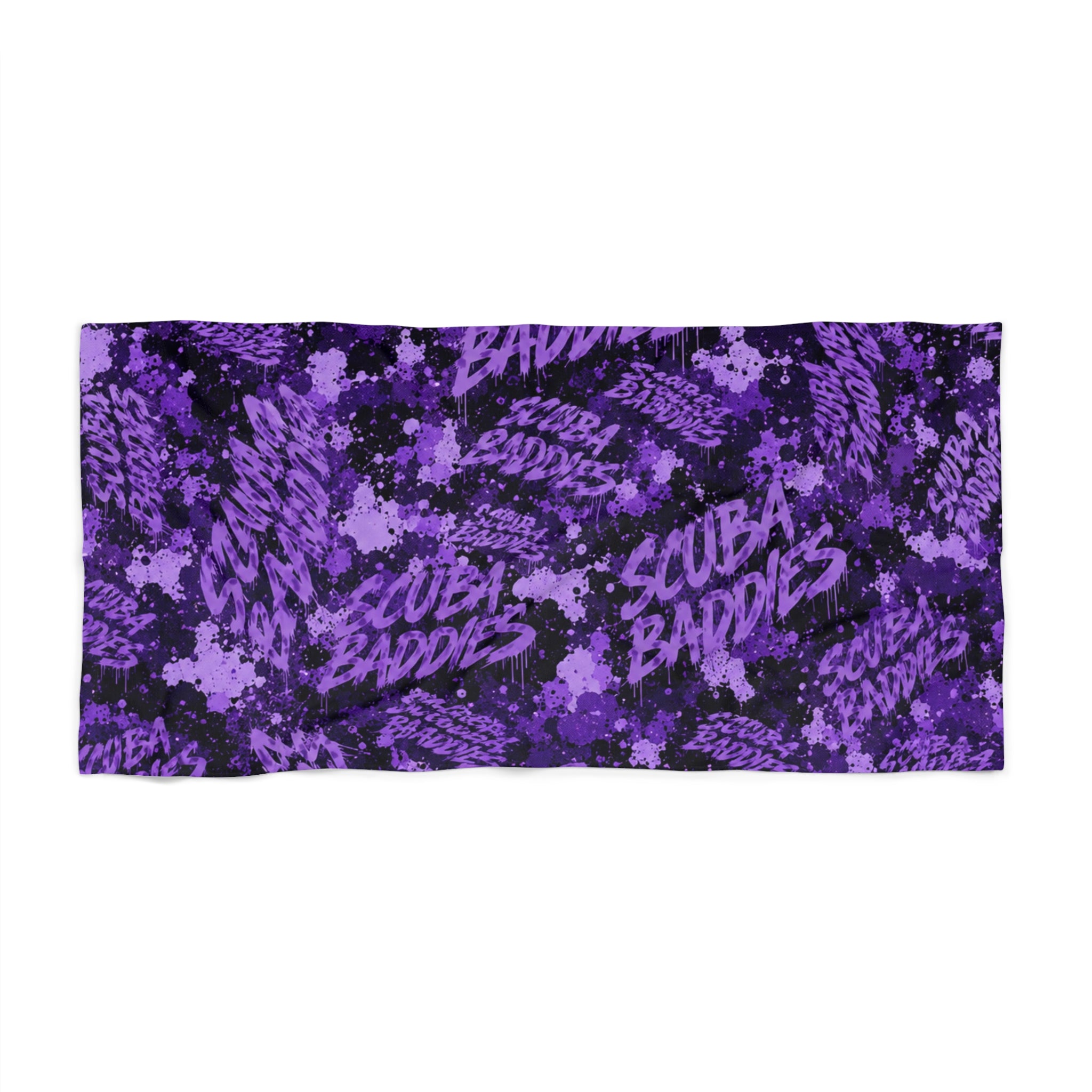 SCUBA BADDIES — SUBSURFACE CAMO™ TOWEL / DECO PURPLE