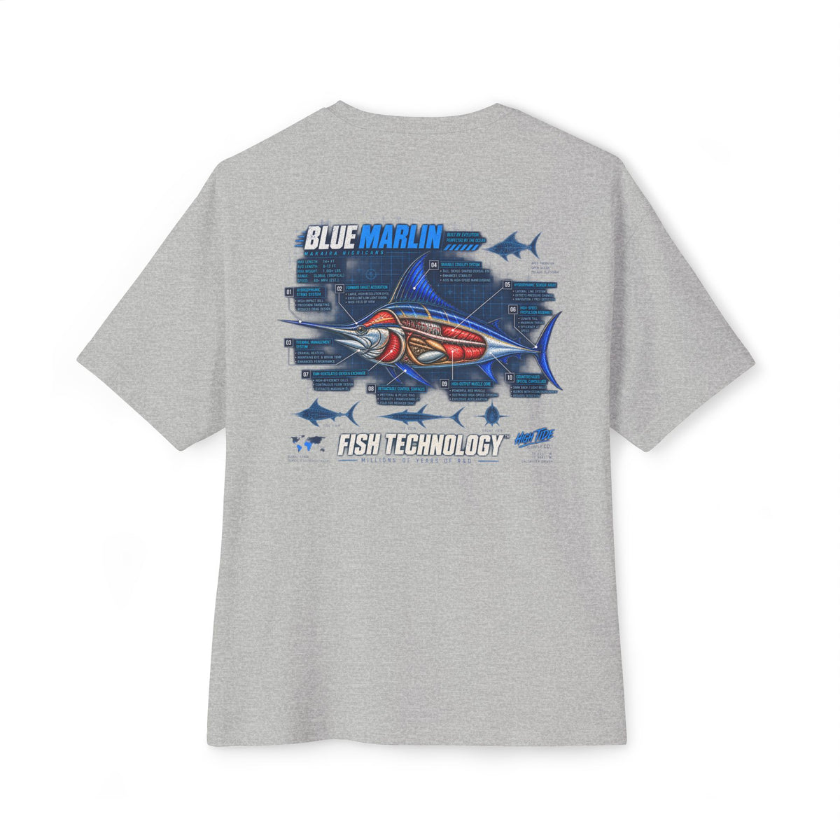 Blue Marlin Cutaway Tee