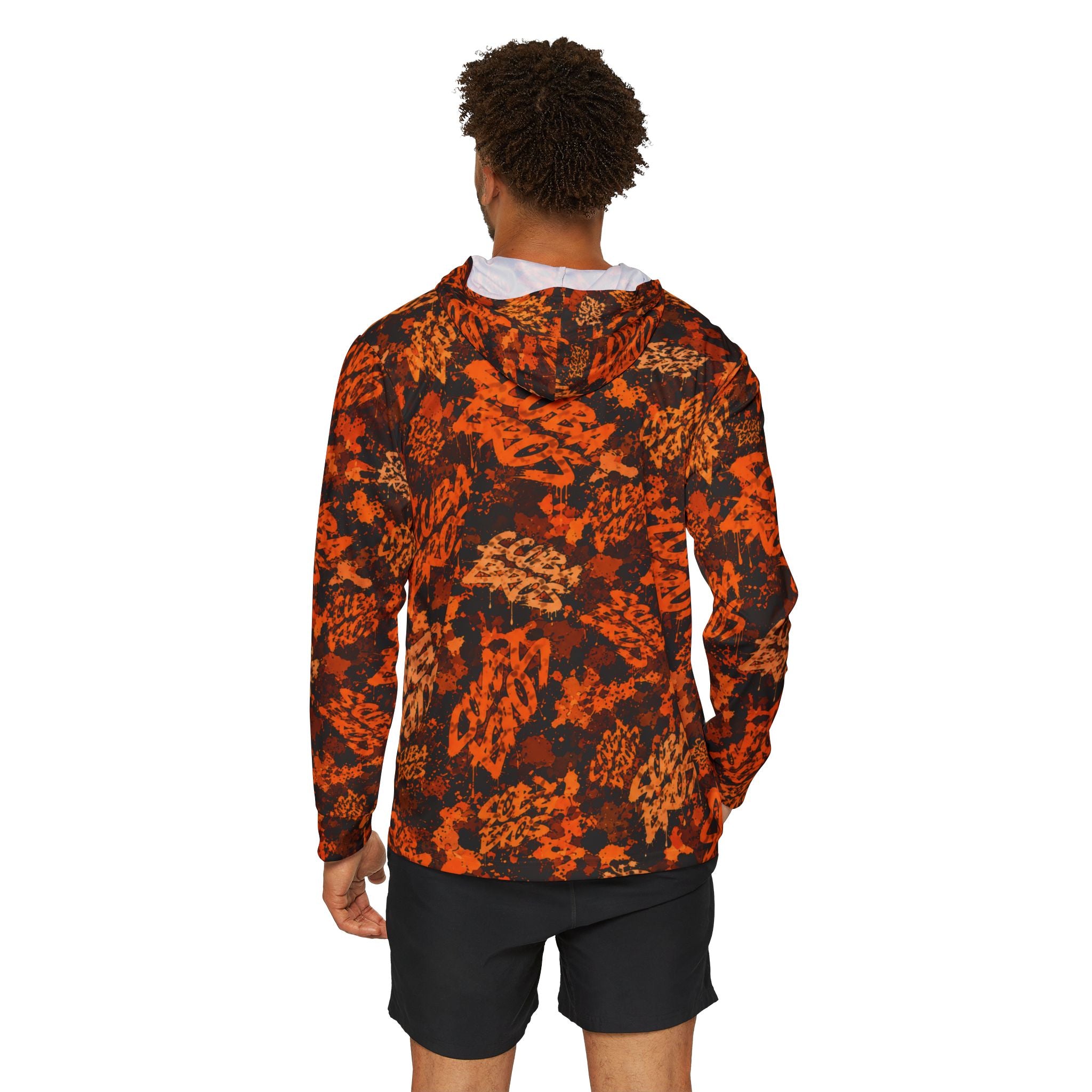 SCUBA BROS — SUBSURFACE CAMO™ HOODED TEE / HAZARD ORANGE