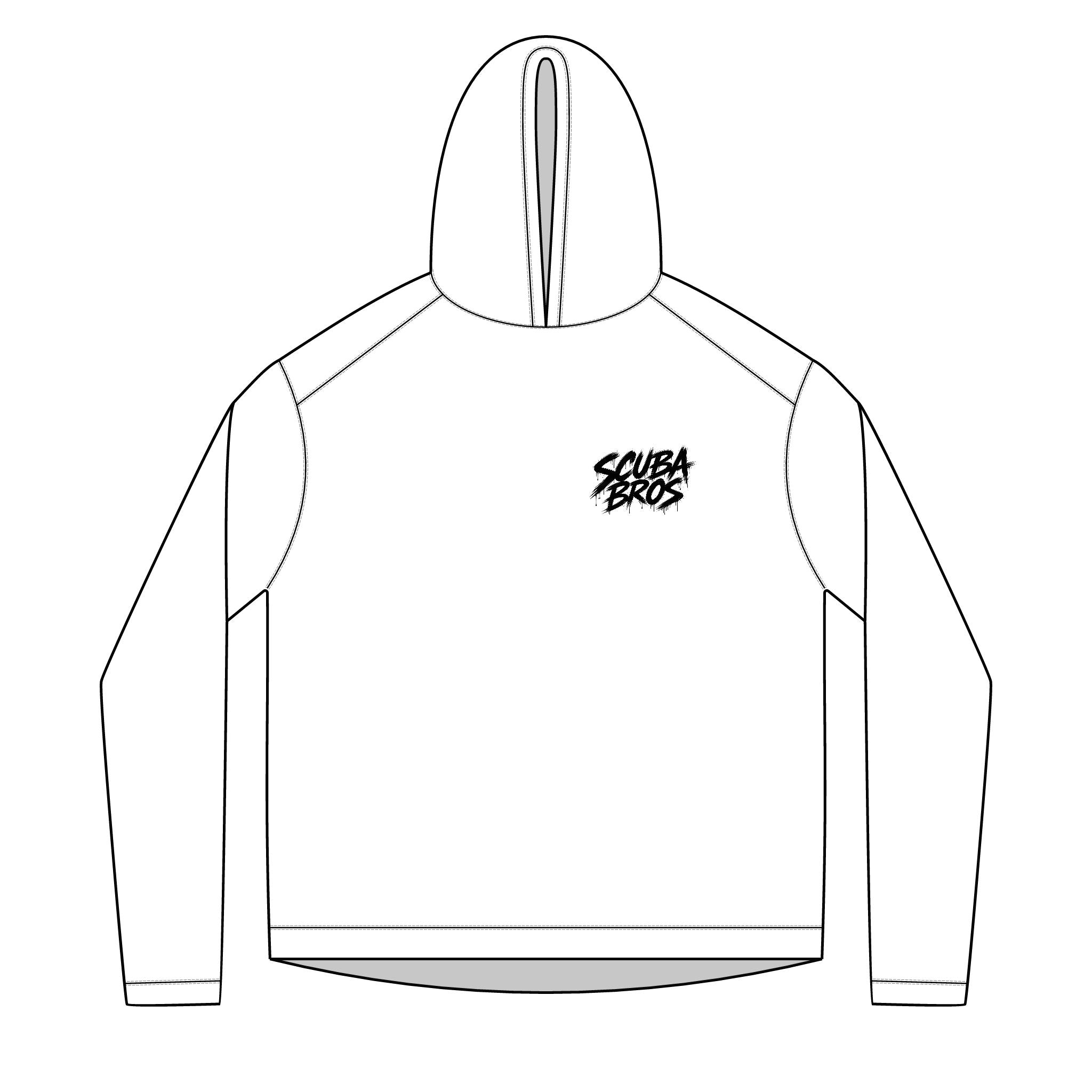 SCUBA BROS — Hooded Performance Tee / Dark Print