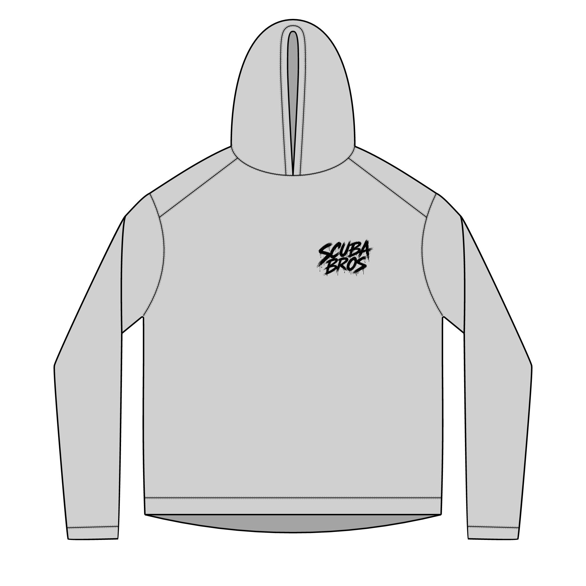 SCUBA BROS — Hooded Performance Tee / Dark Print