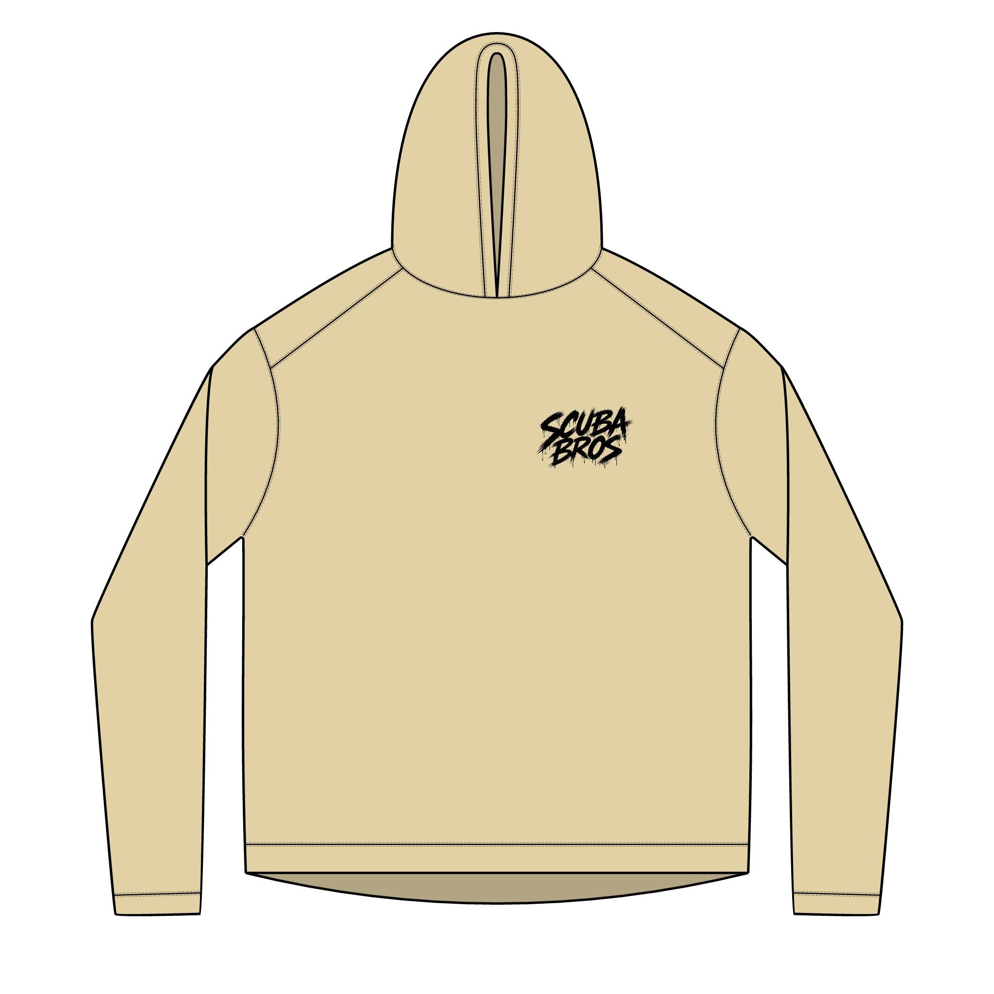 SCUBA BROS — Hooded Performance Tee / Dark Print