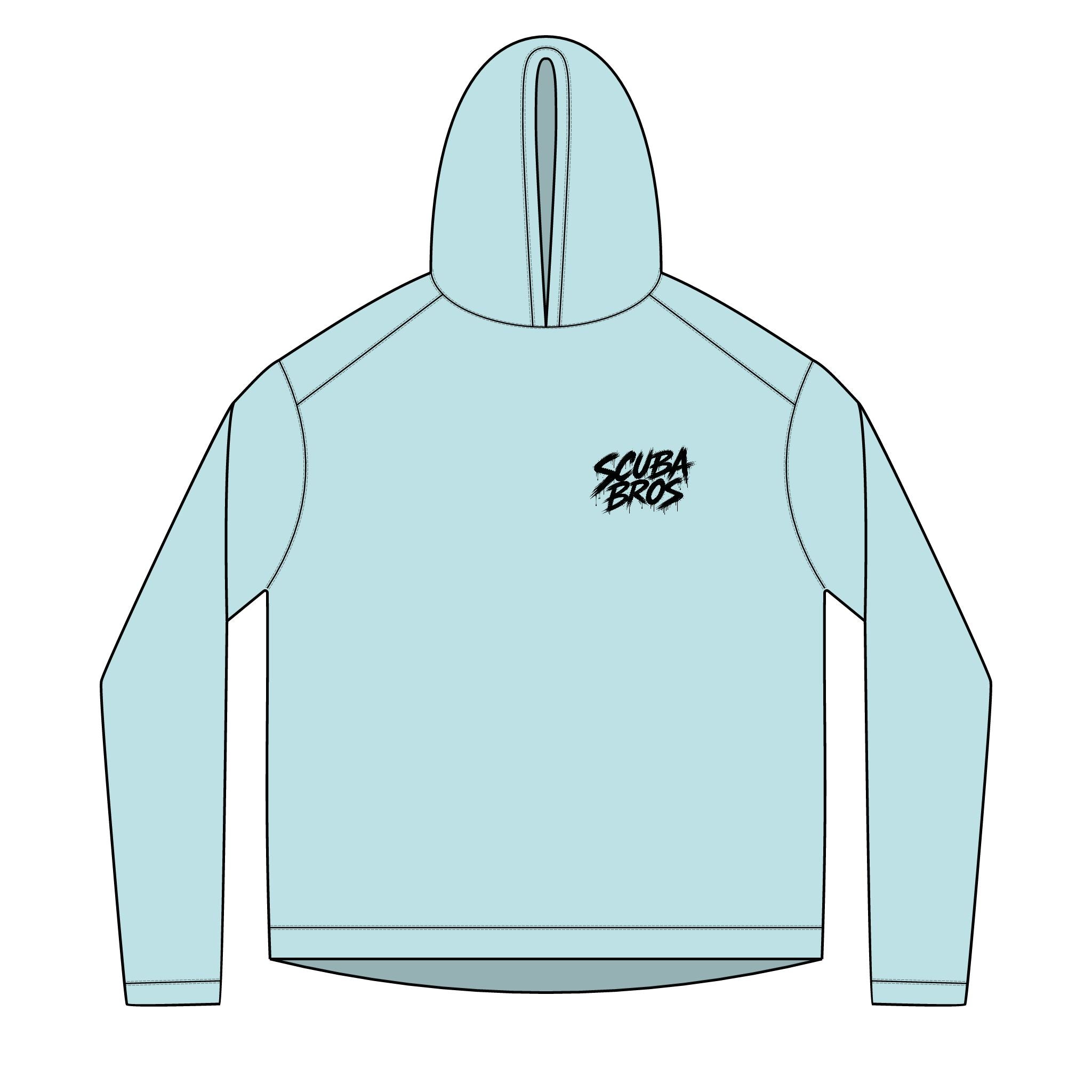 SCUBA BROS — Hooded Performance Tee / Dark Print