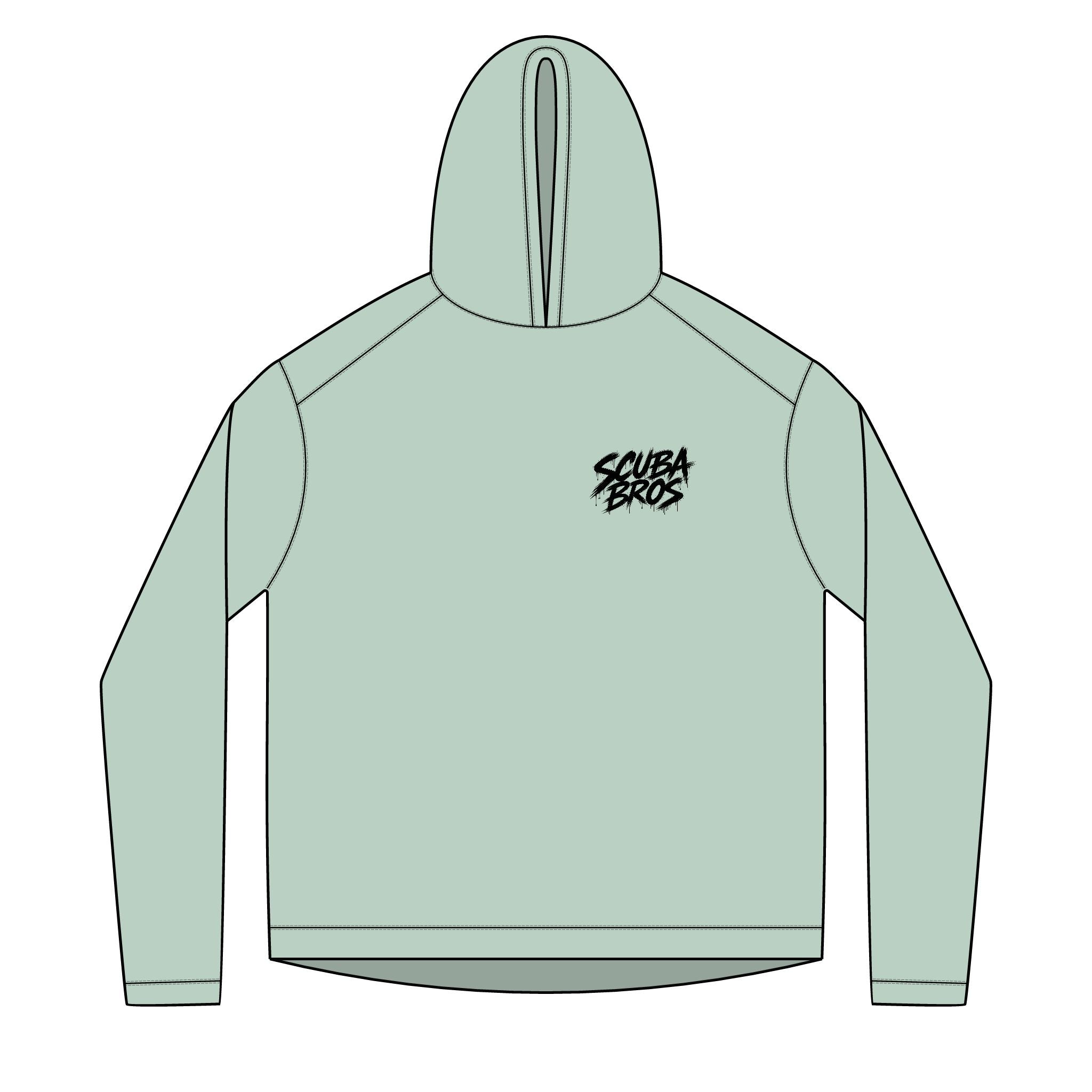 SCUBA BROS — Hooded Performance Tee / Dark Print
