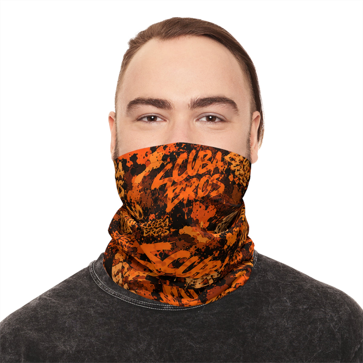 SCUBA BROS — SUBSURFACE CAMO™ NECK GAITER / HAZARD ORANGE