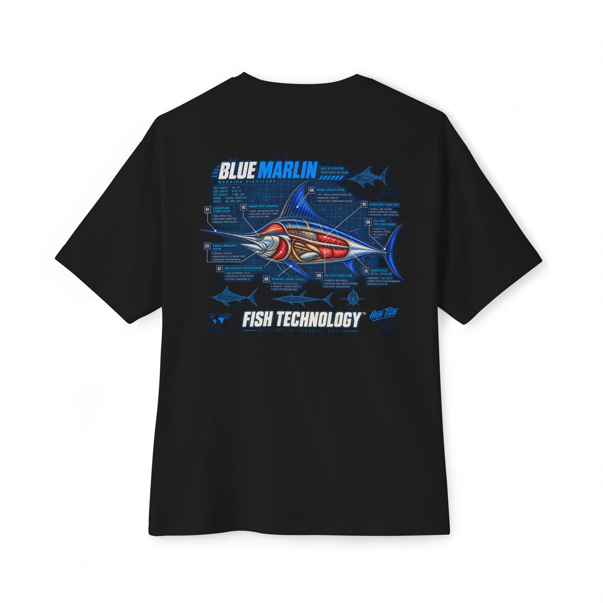 Blue Marlin Cutaway Tee