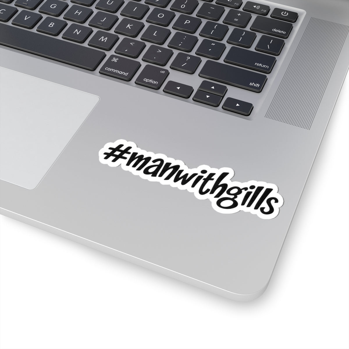 #manwithgills Sticker