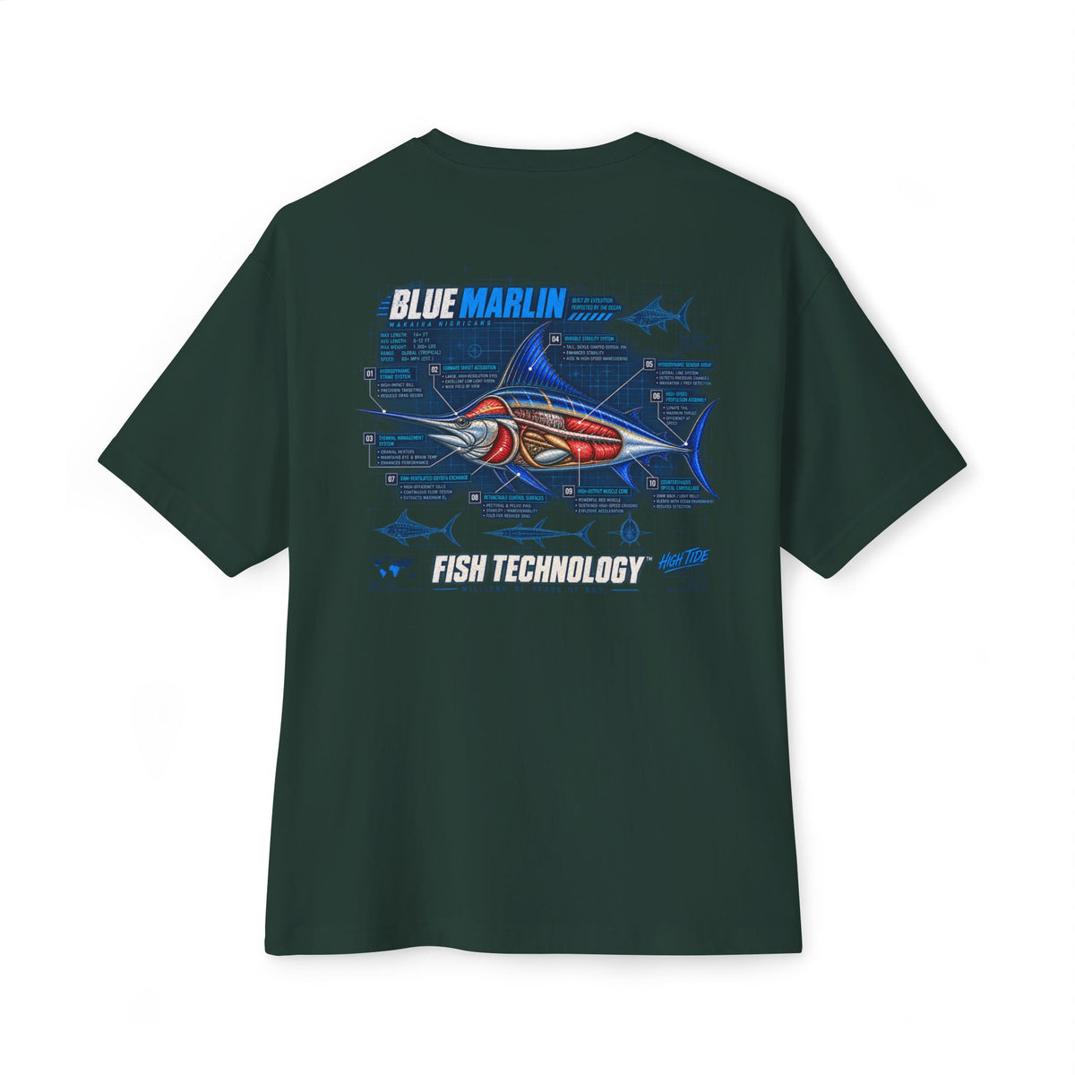 Blue Marlin Cutaway Tee