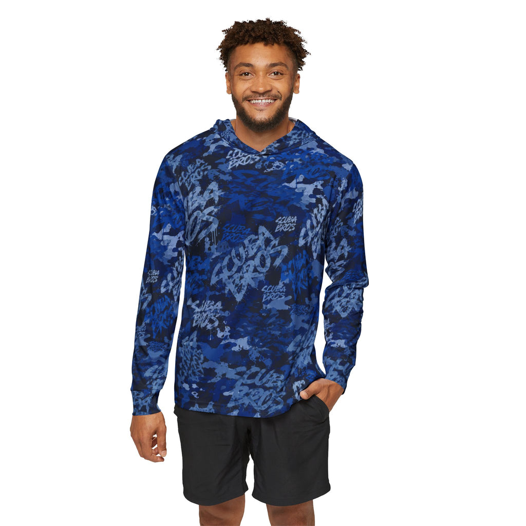 SCUBA BROS — SUBSURFACE CAMO™ HOODED TEE / DEEPWATER BLUE
