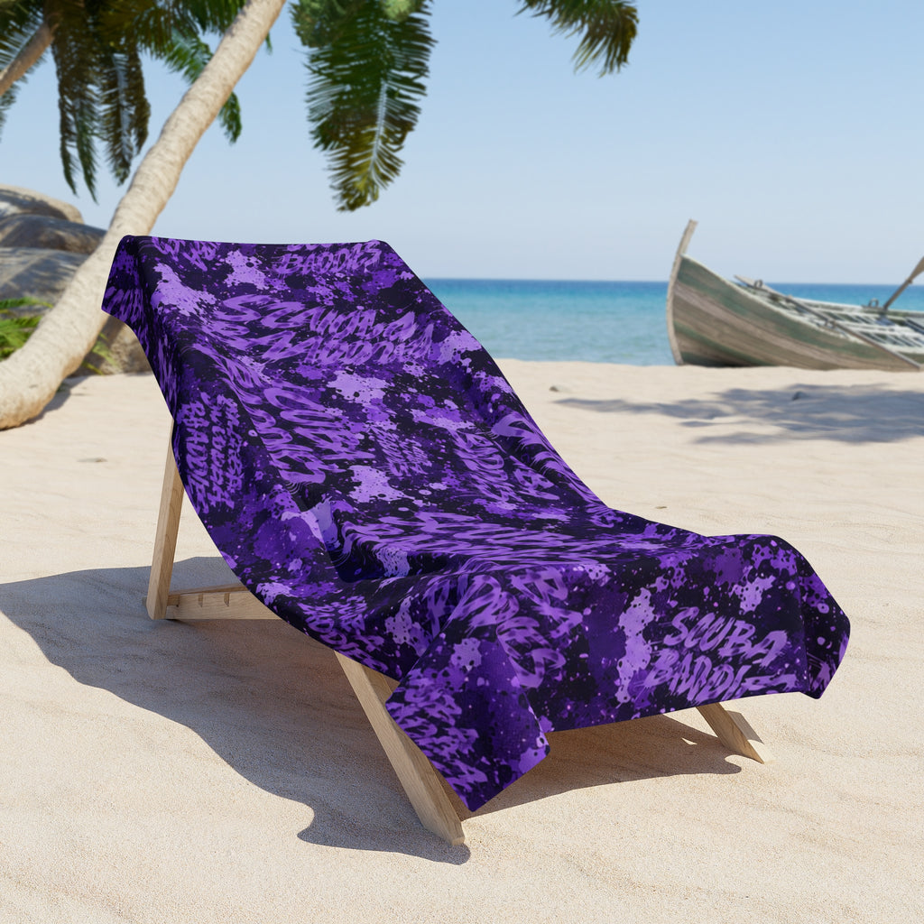 SCUBA BADDIES — SUBSURFACE CAMO™ TOWEL / DECO PURPLE