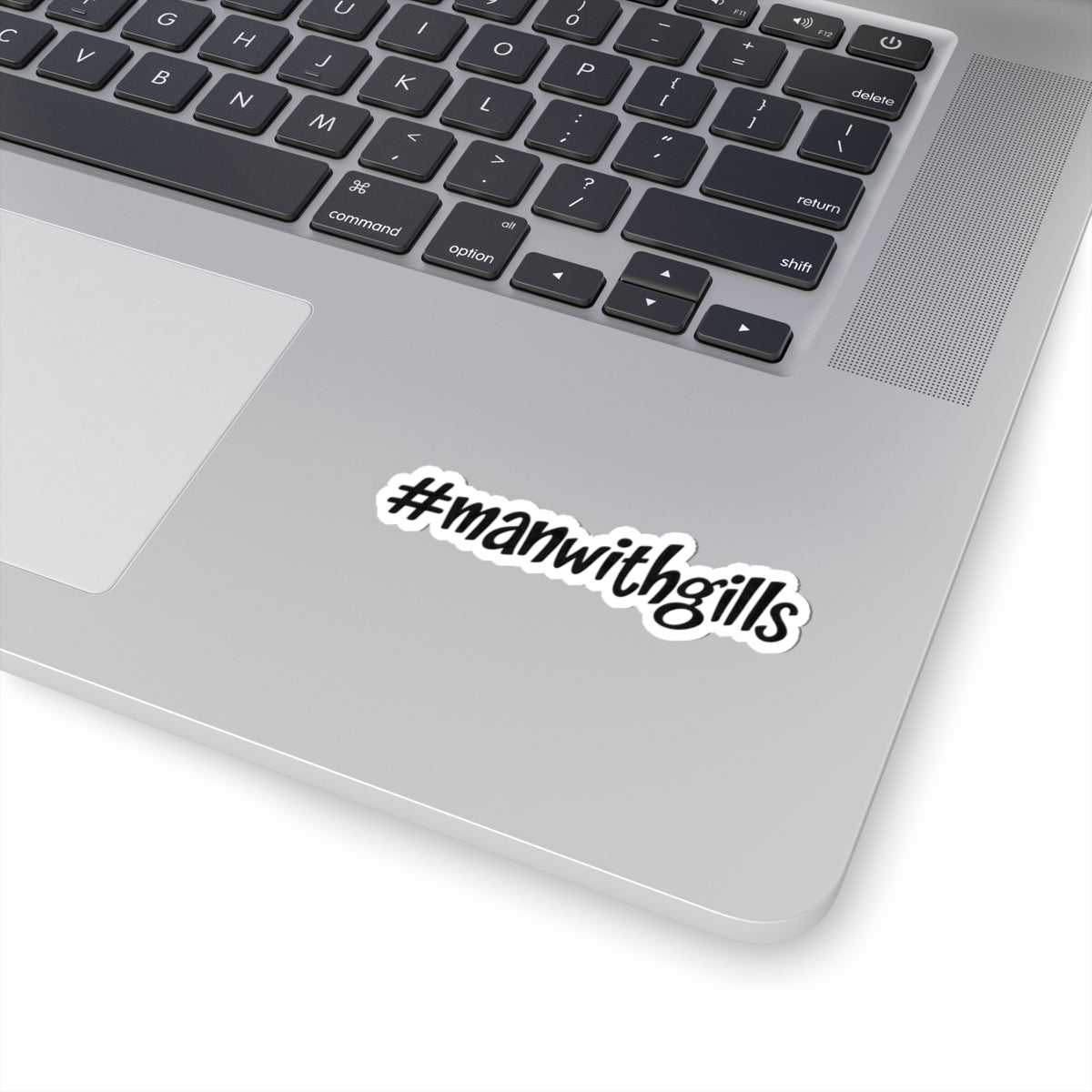 #manwithgills Sticker