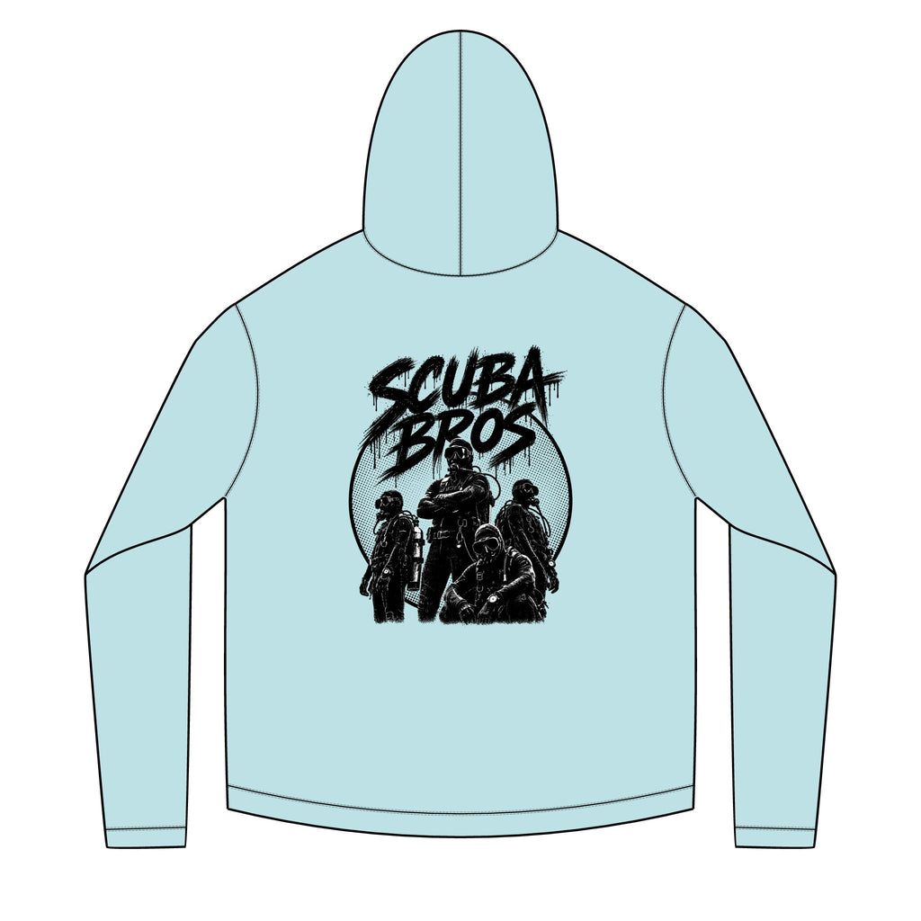 SCUBA BROS — Hooded Performance Tee / Dark Print
