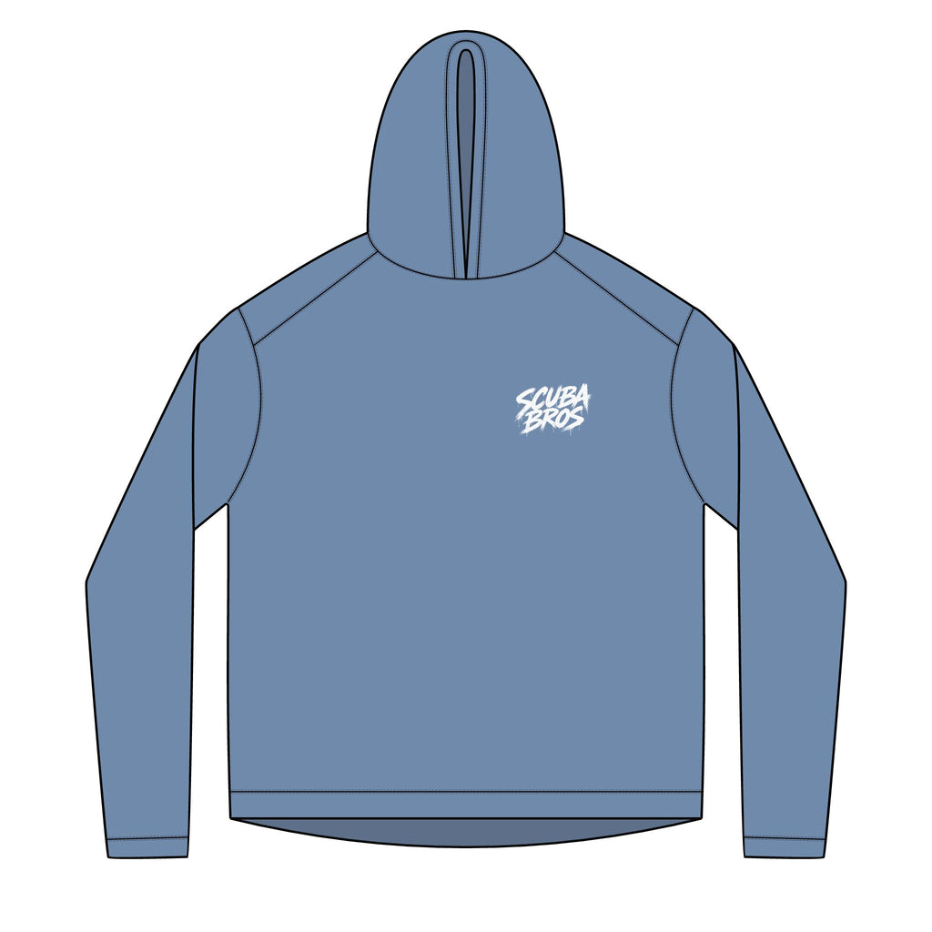 SCUBA BROS — Hooded Performance Tee / Light Print
