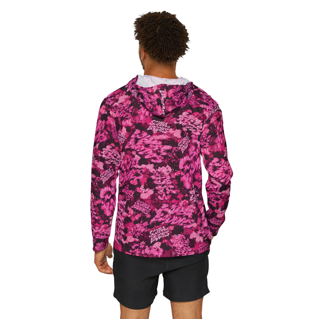 SCUBA BADDIES — SUBSURFACE CAMO™ HOODED TEE / BADDIE PINK