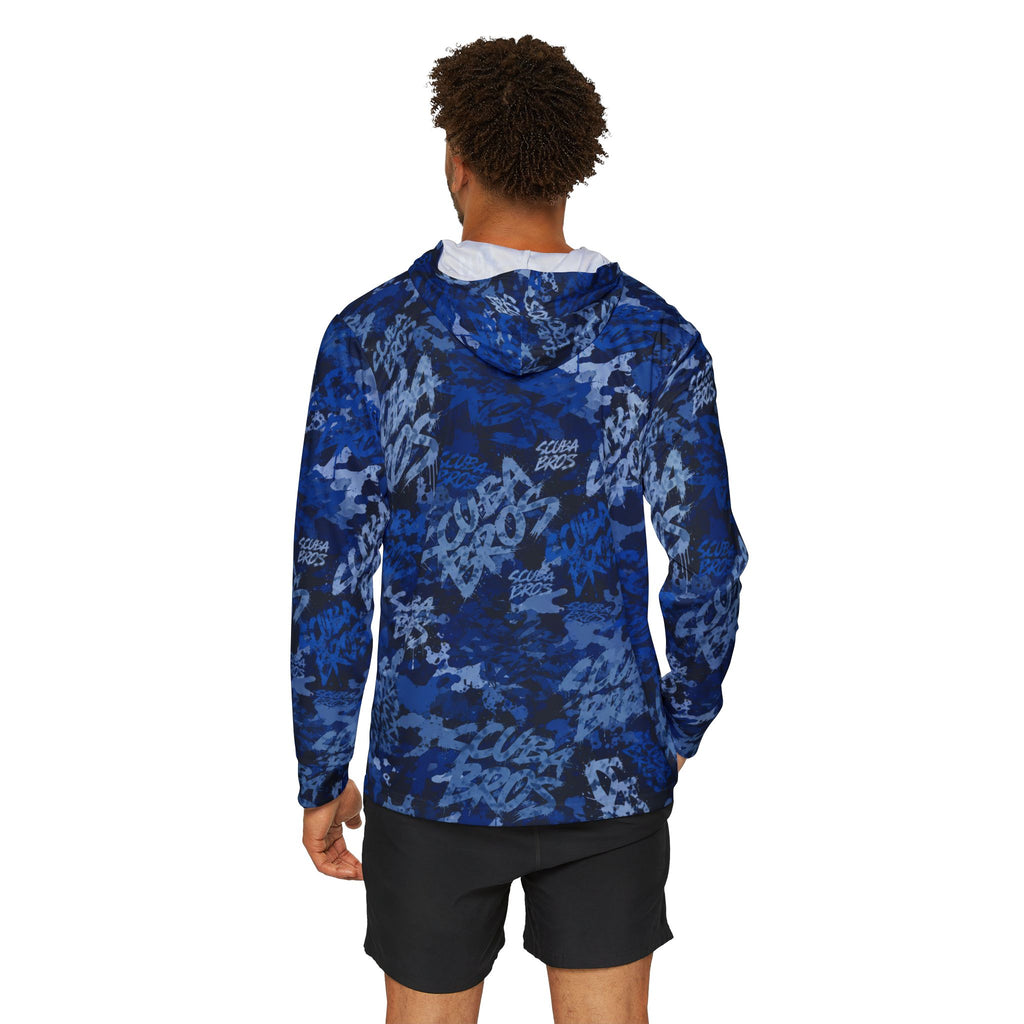 SCUBA BROS — SUBSURFACE CAMO™ HOODED TEE / DEEPWATER BLUE
