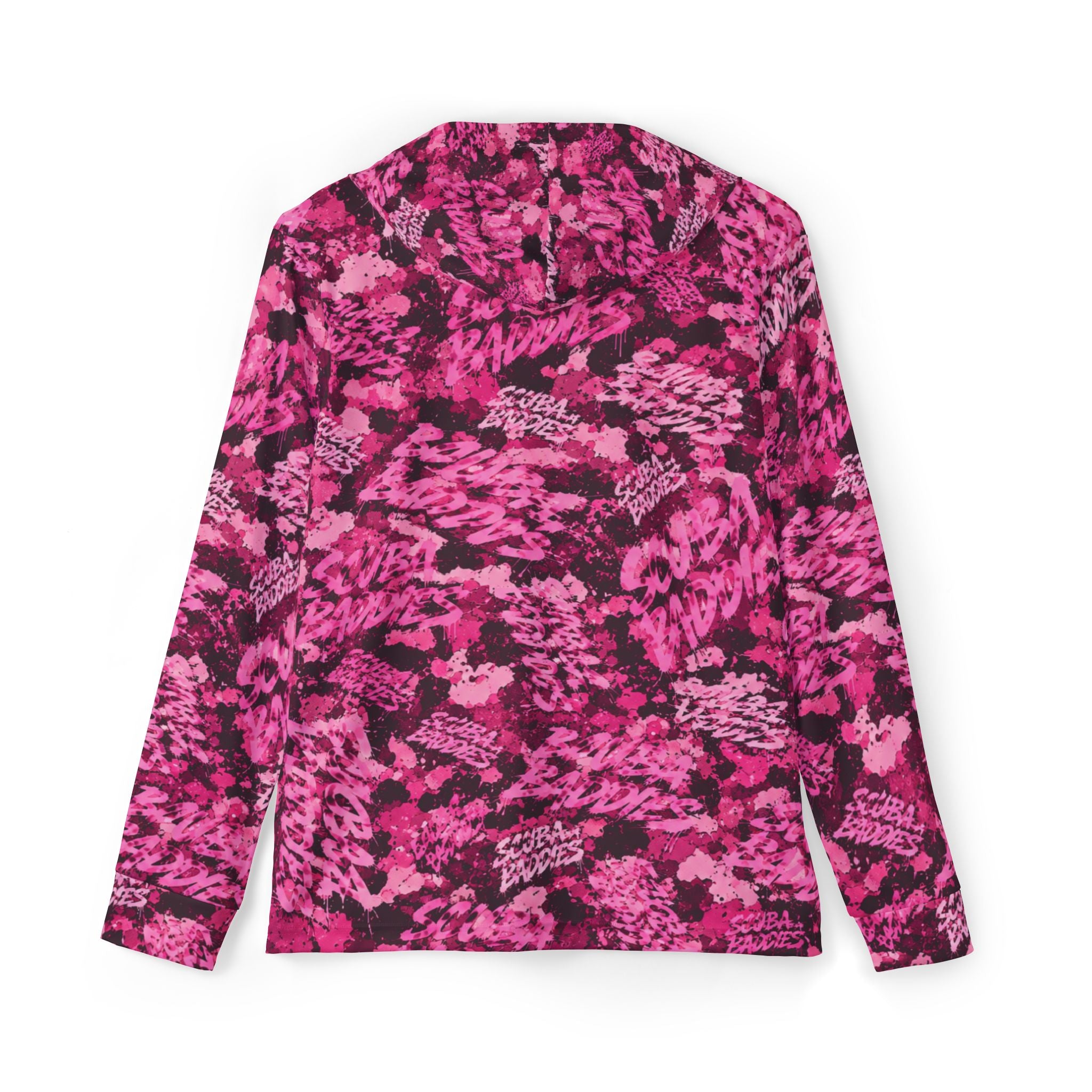 SCUBA BADDIES — SUBSURFACE CAMO™ HOODED TEE / BADDIE PINK