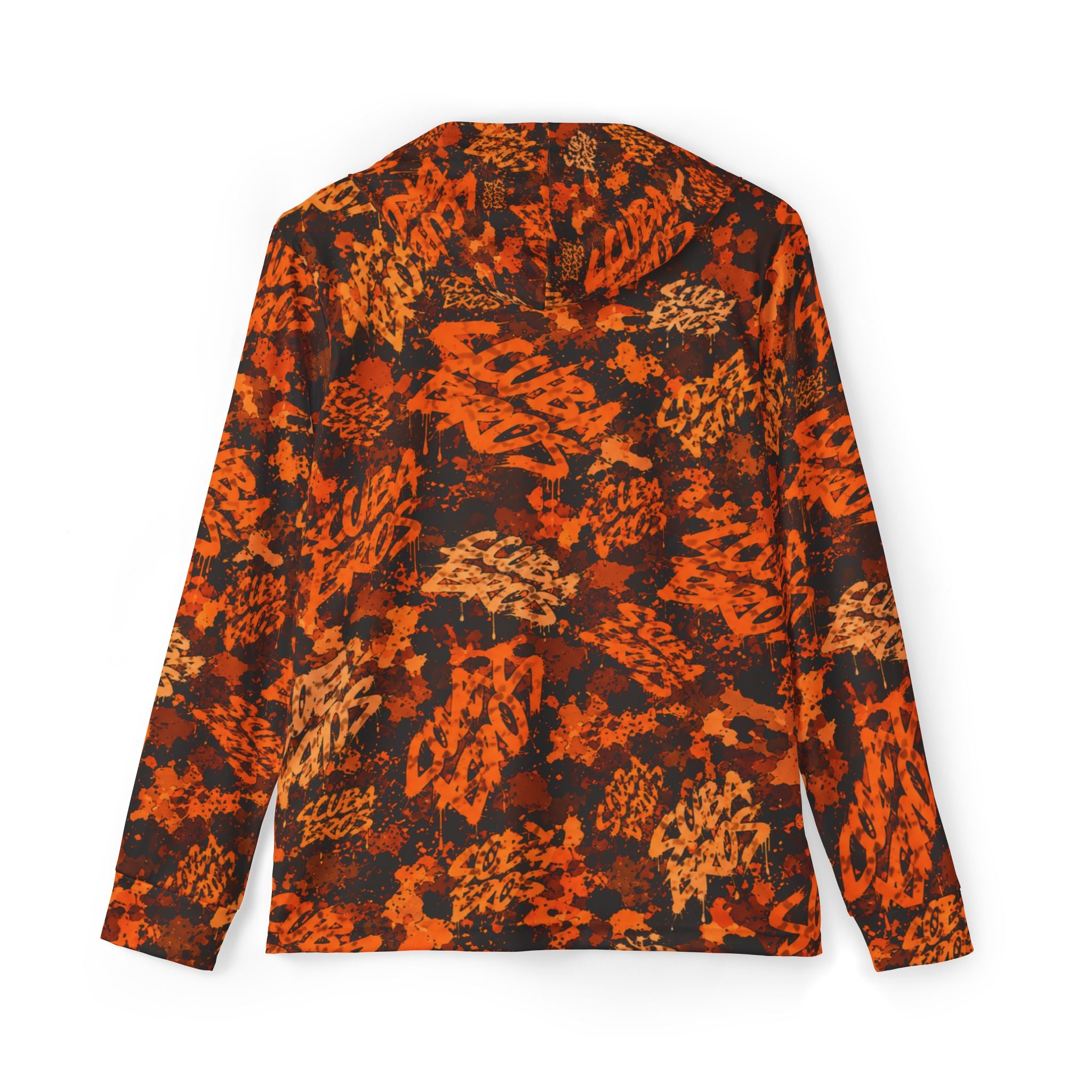 SCUBA BROS — SUBSURFACE CAMO™ HOODED TEE / HAZARD ORANGE
