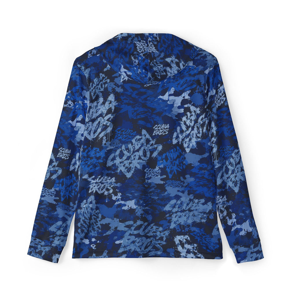 SCUBA BROS — SUBSURFACE CAMO™ HOODED TEE / DEEPWATER BLUE