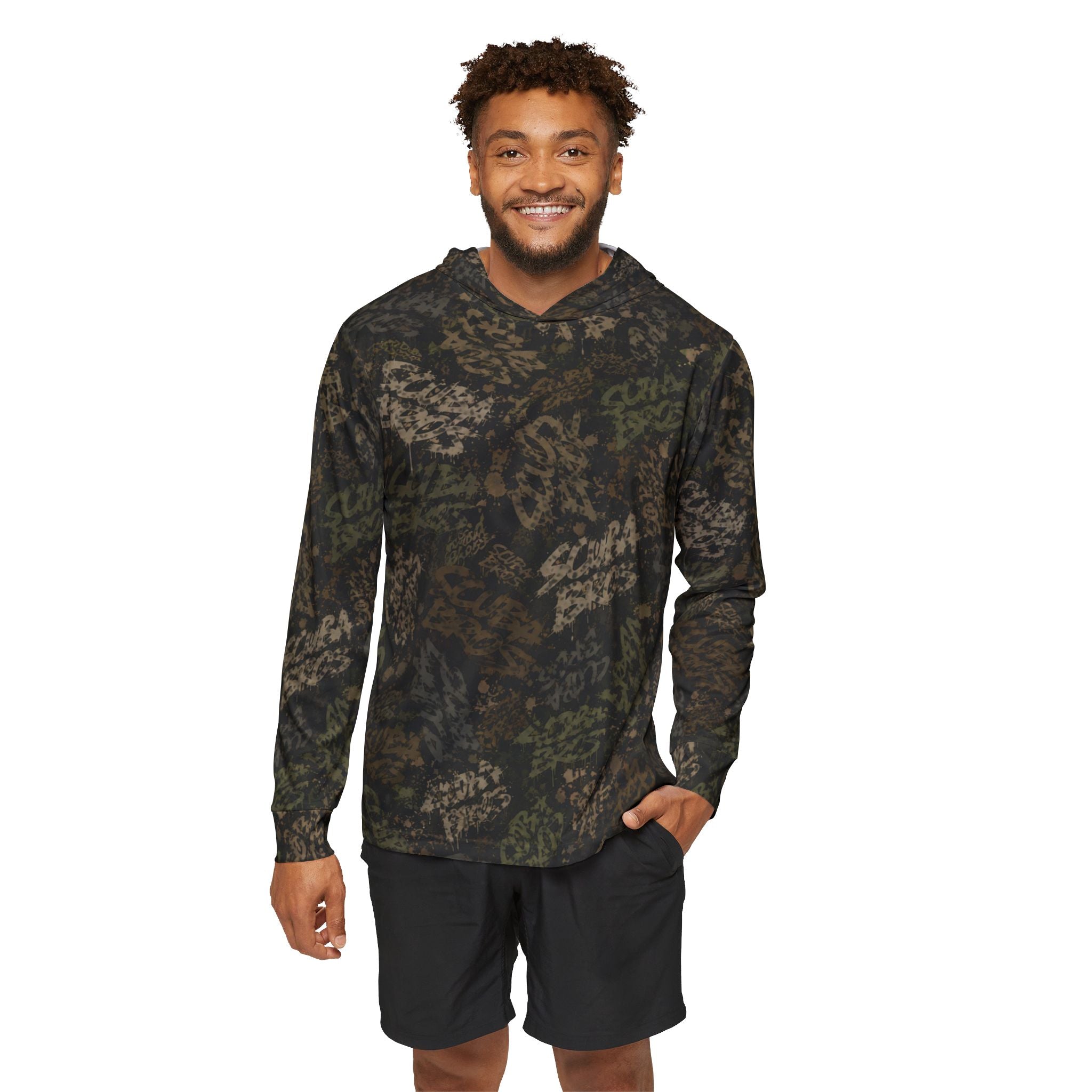 SCUBA BROS — SUBSURFACE CAMO™ HOODED TEE / DIVE OPS GREEN
