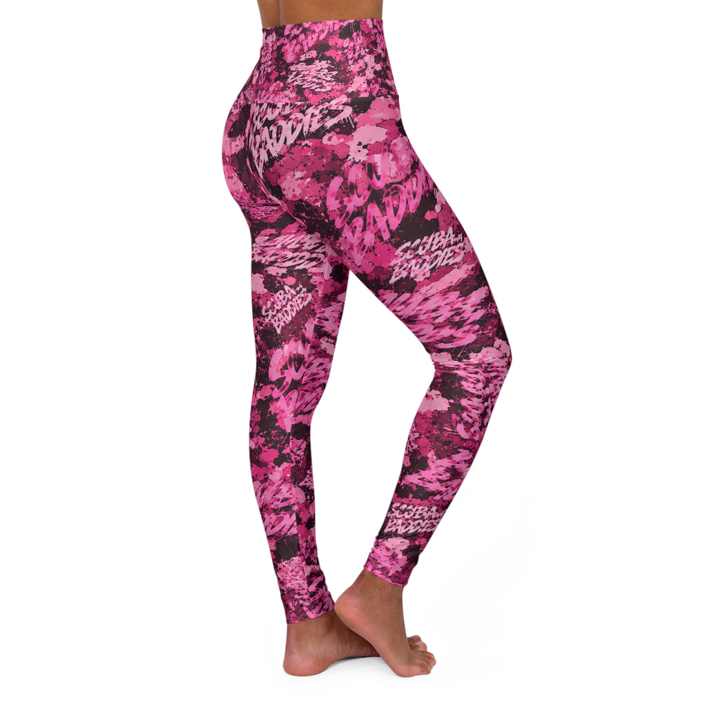 SCUBA BADDIES — Baddie Pink™ High-Waisted Leggings