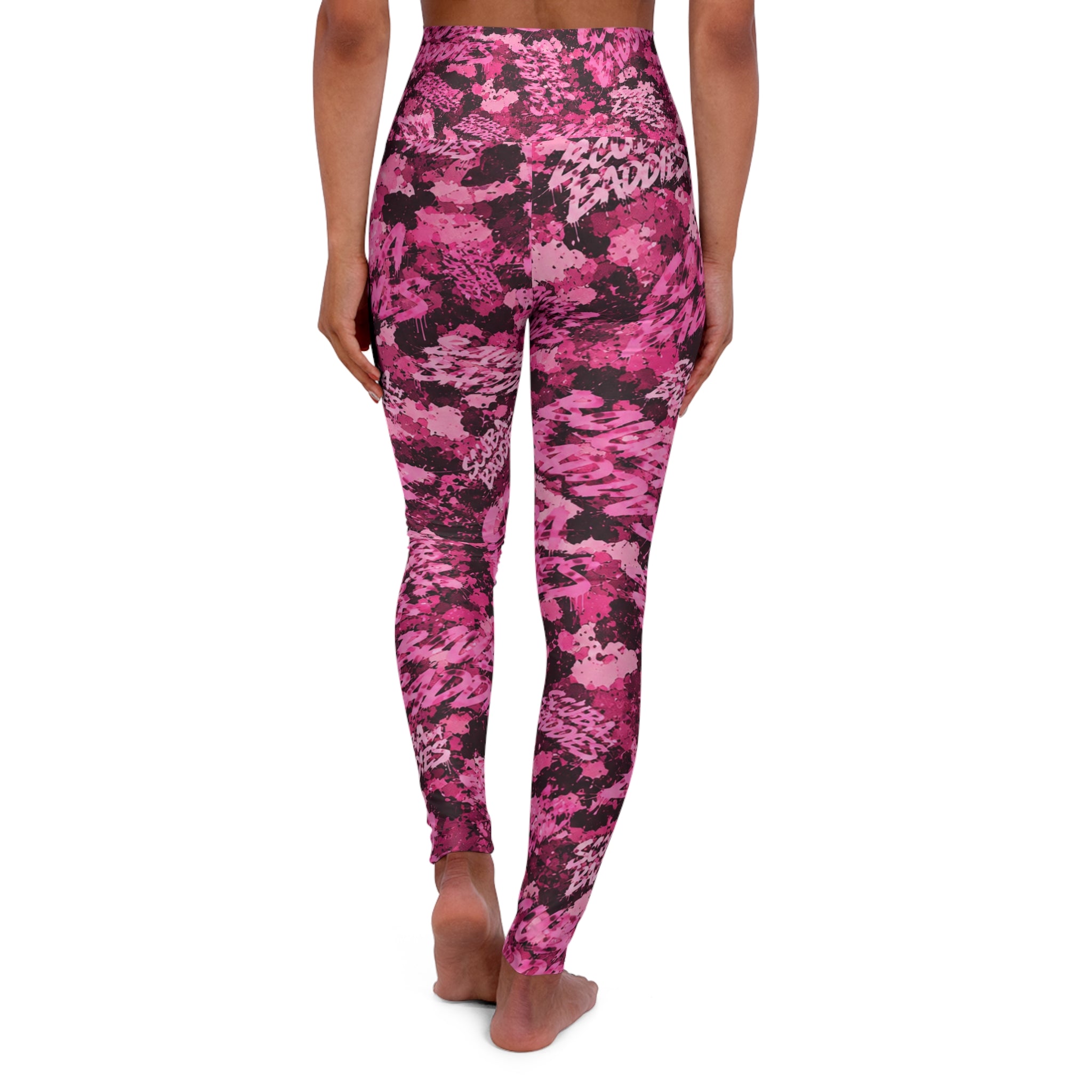SCUBA BADDIES — Baddie Pink™ High-Waisted Leggings