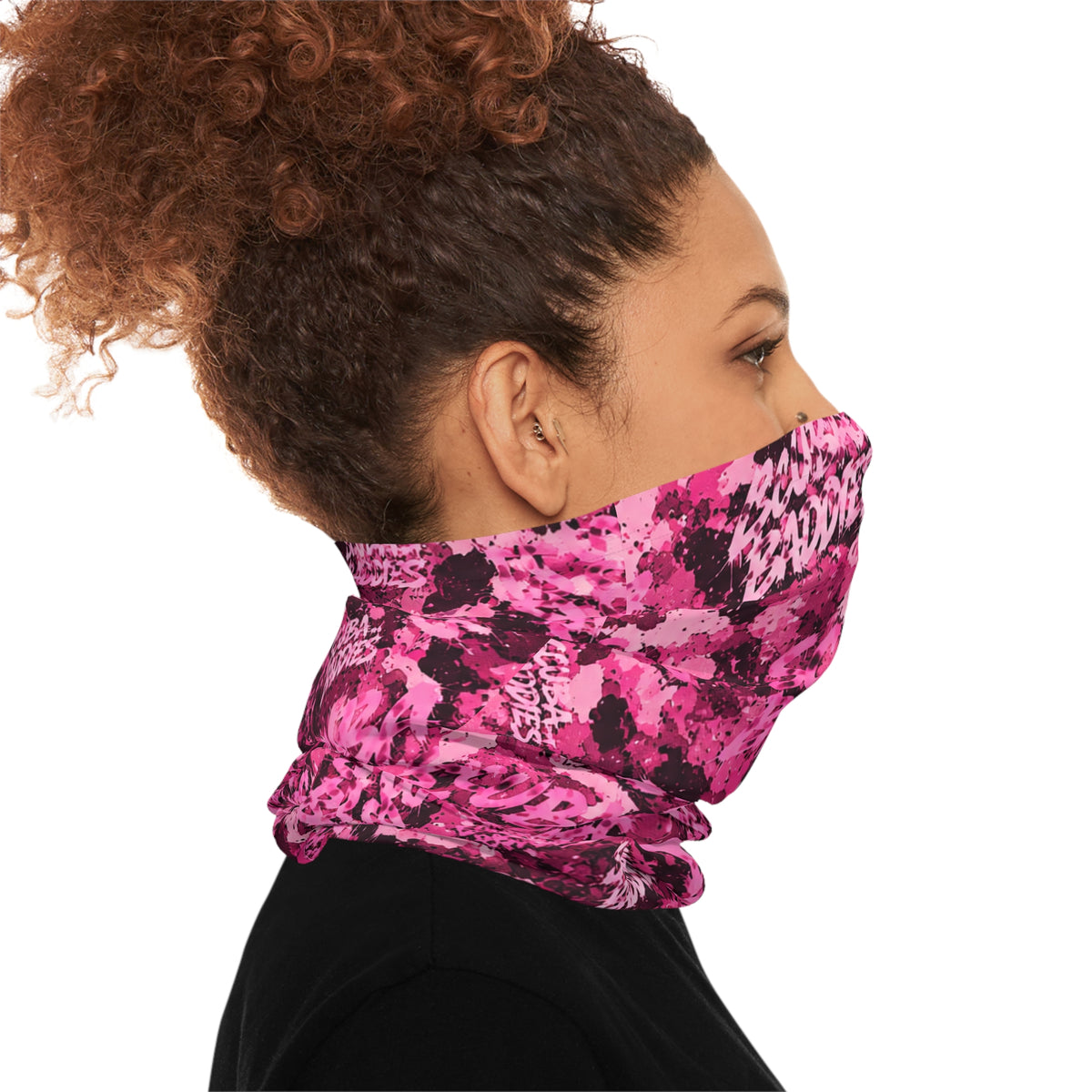 SCUBA BADDIES — SUBSURFACE CAMO™ NECK GAITER / BADDIE PINK