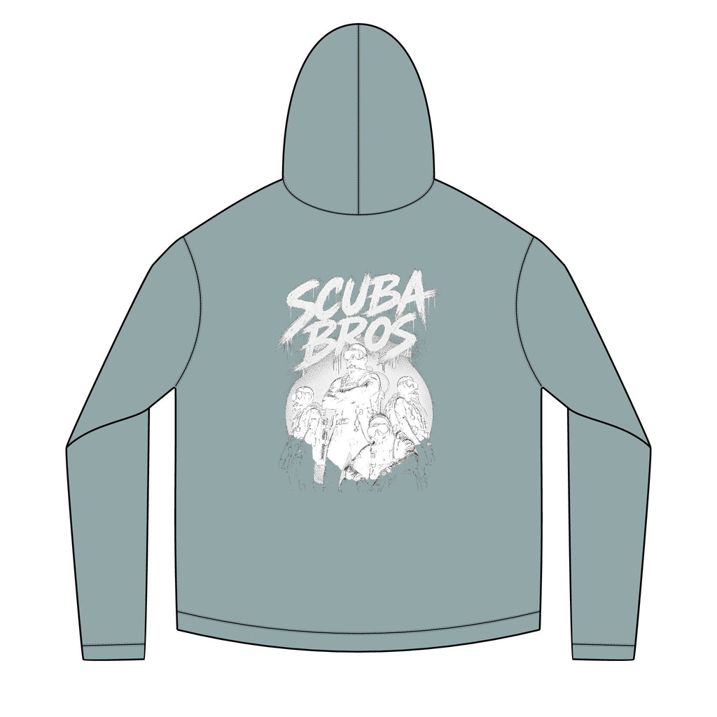 SCUBA BROS — Hooded Performance Tee / Light Print