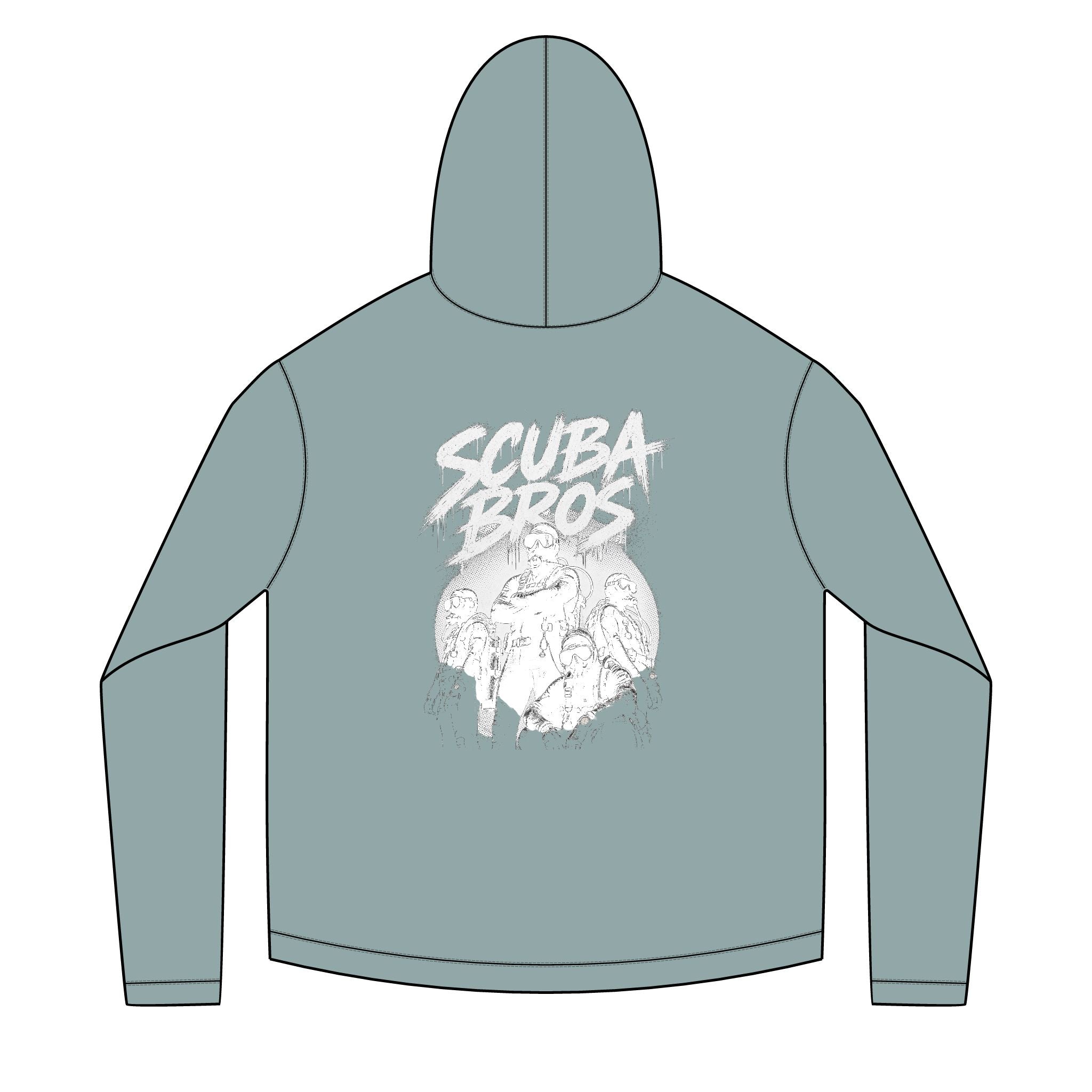 SCUBA BROS — Hooded Performance Tee / Light Print