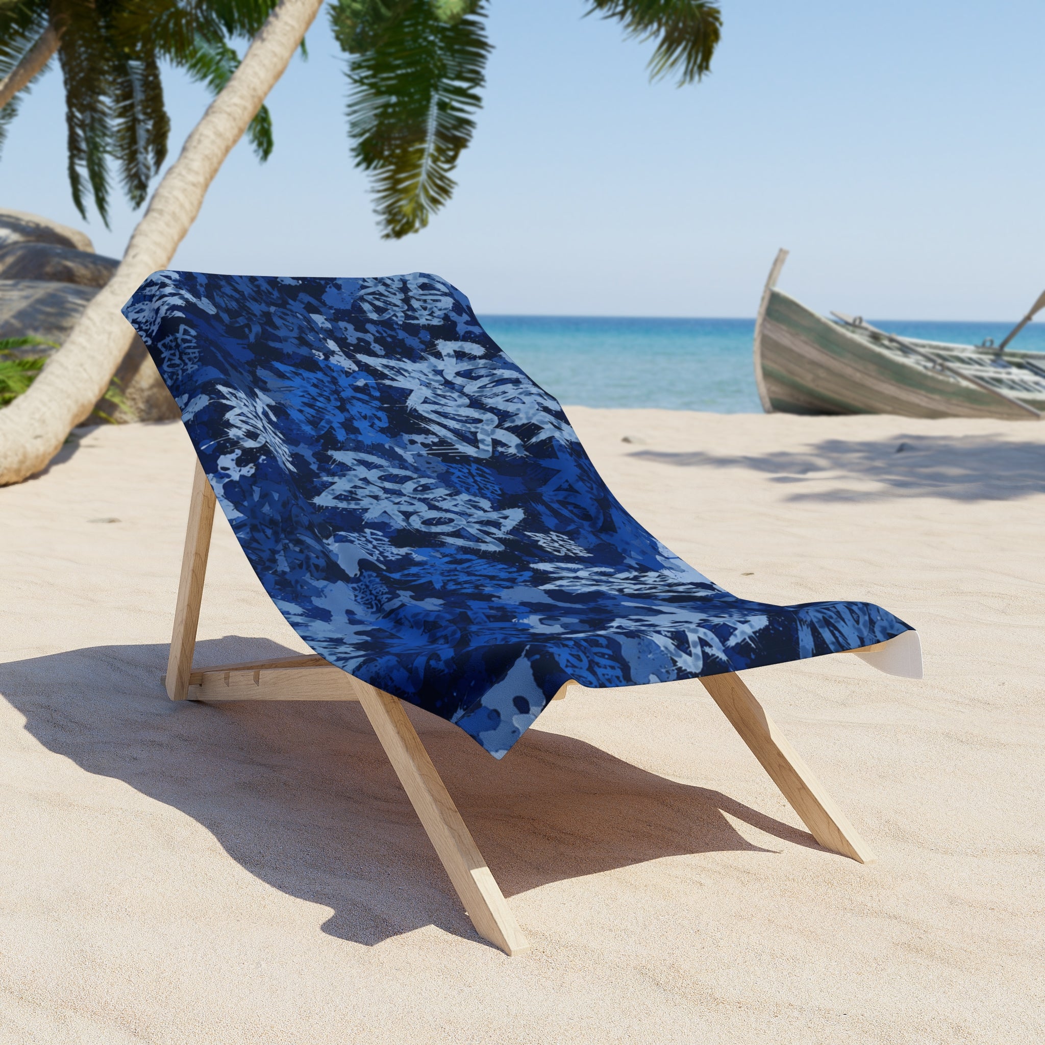 SCUBA BROS — SUBSURFACE CAMO™ TOWEL / DEEPWATER BLUE