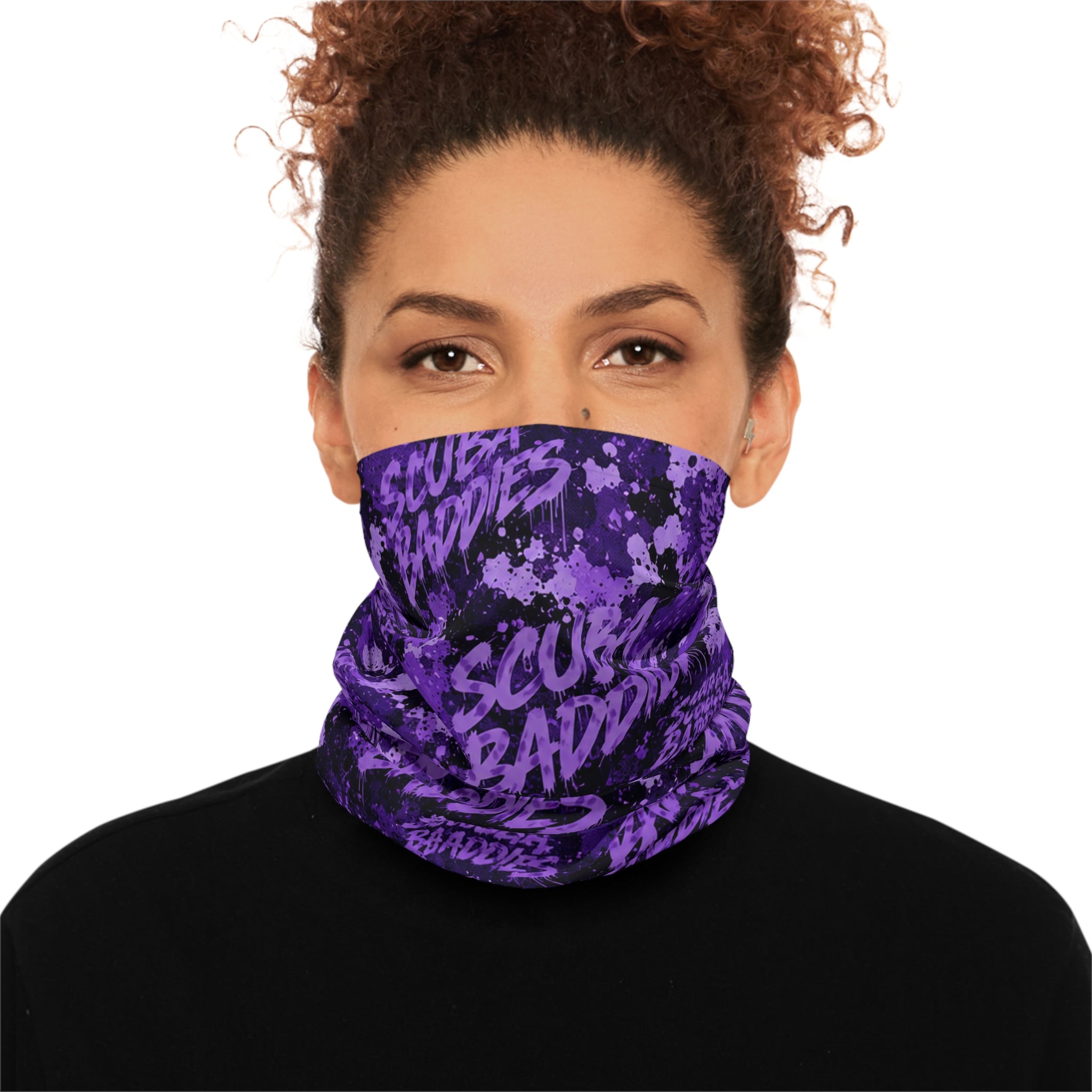 SCUBA BADDIES — SUBSURFACE CAMO™ NECK GAITER / DECO PURPLE