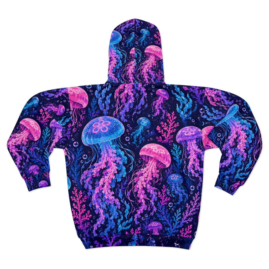 SCUBA BROS/BADDIES — Electric Jellies™ Unisex Zip Hoodie