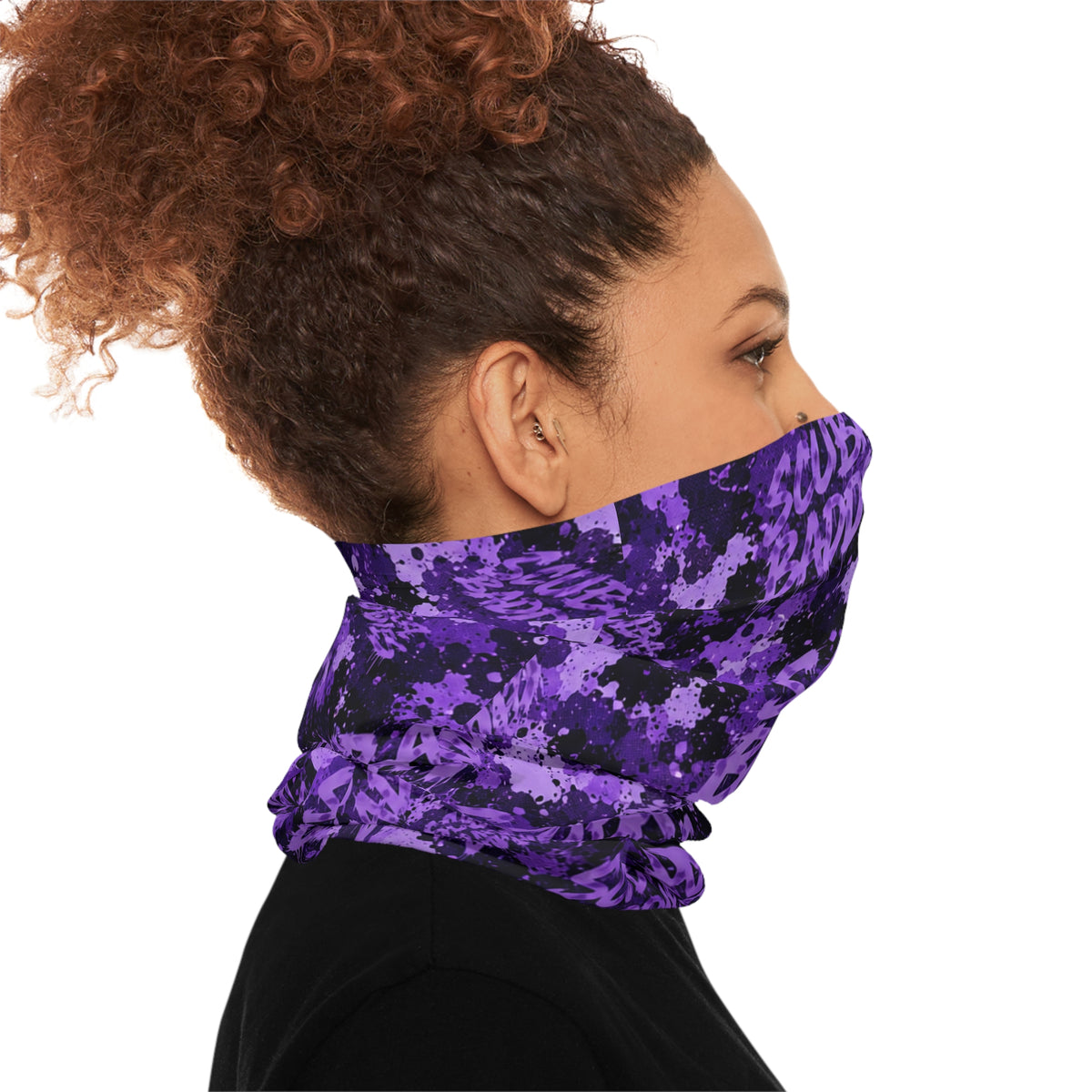 SCUBA BADDIES — SUBSURFACE CAMO™ NECK GAITER / DECO PURPLE