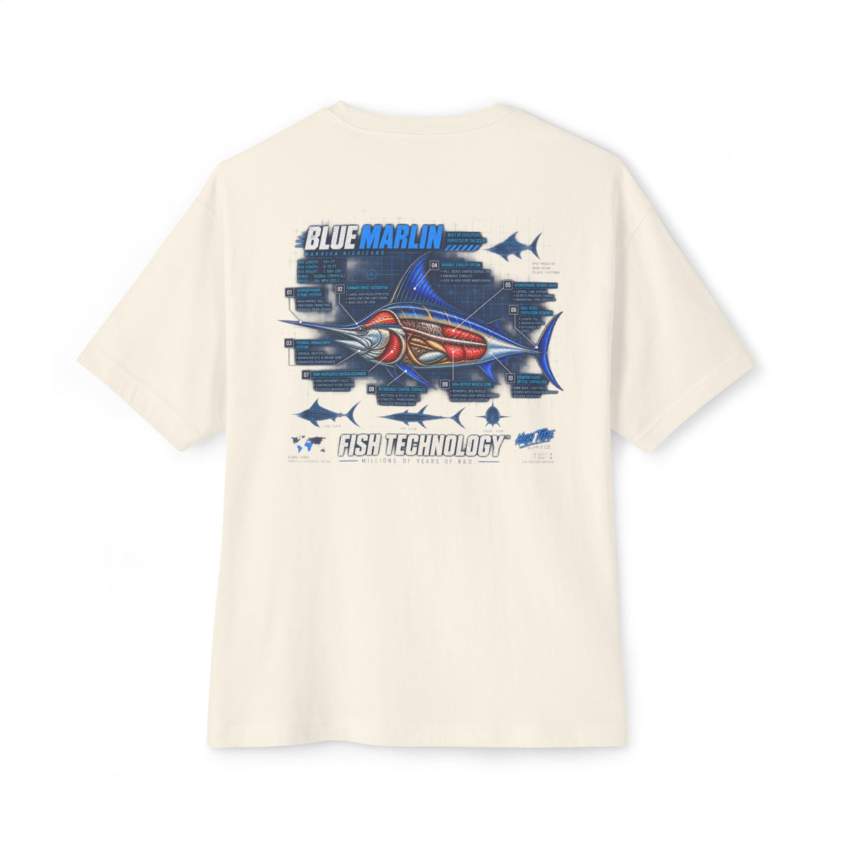 Blue Marlin Cutaway Tee